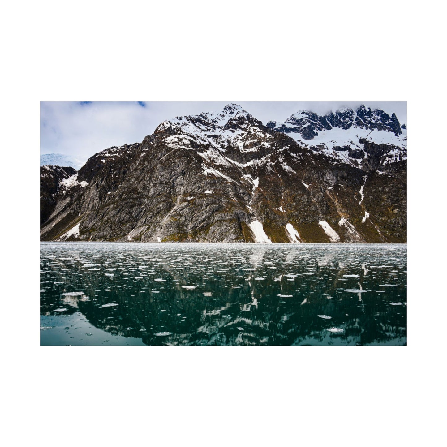 Serene Mountain Reflection Matte Poster - Stunning Nature Wall Art for Home Décor