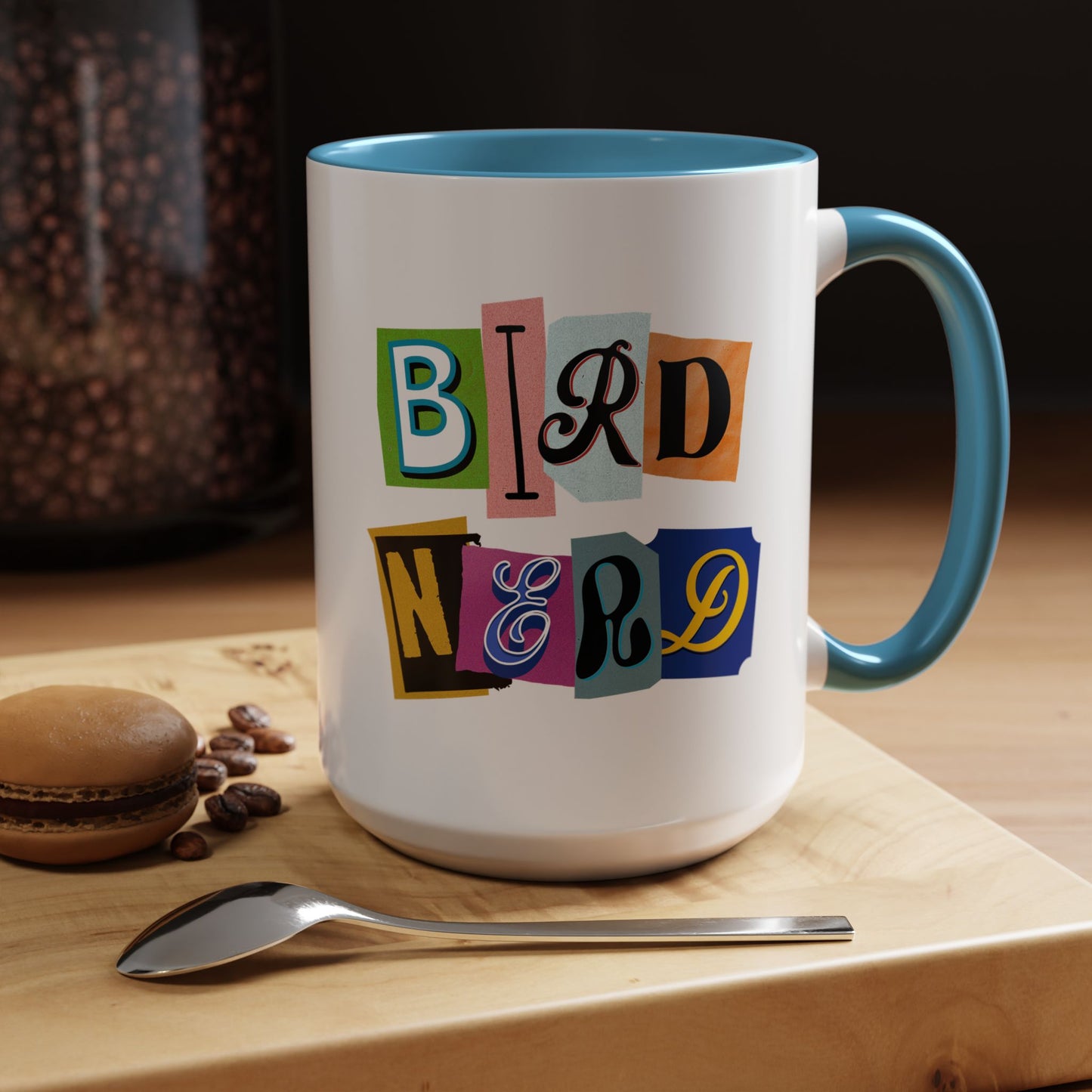 Bird Nerd Accent Coffee Mug - Fun & Quirky Gift for Bird Lovers