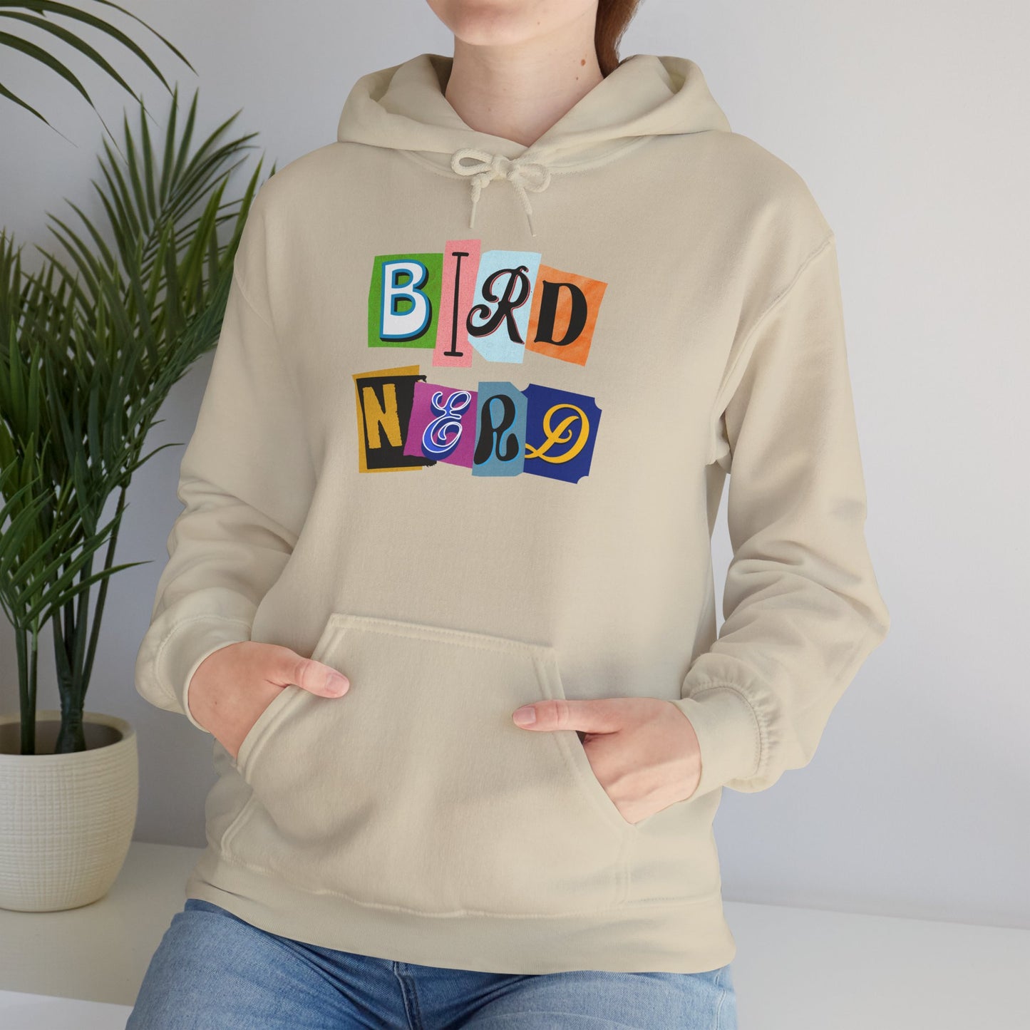 Bird Nerd Unisex Hooded Sweatshirt - Cozy Gift for Birdwatchers, Nature Lovers, Casual Style, Eco-Friendly, Every Day Wear