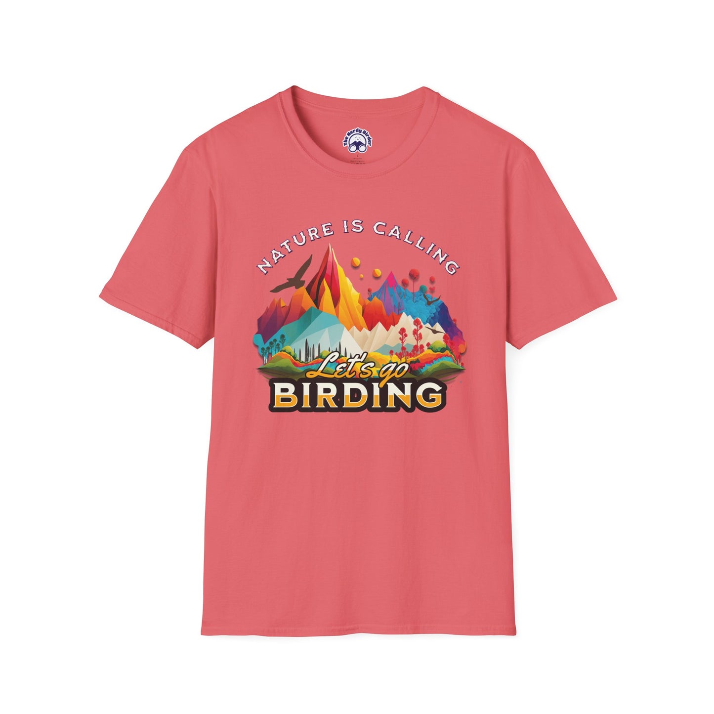 Nature Is Calling Birding Unisex Softstyle T-Shirt