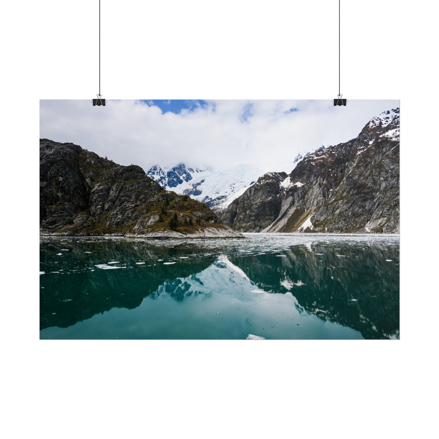 Scenic Mountain Reflection Rolled Poster | Tranquil Nature Wall Art
