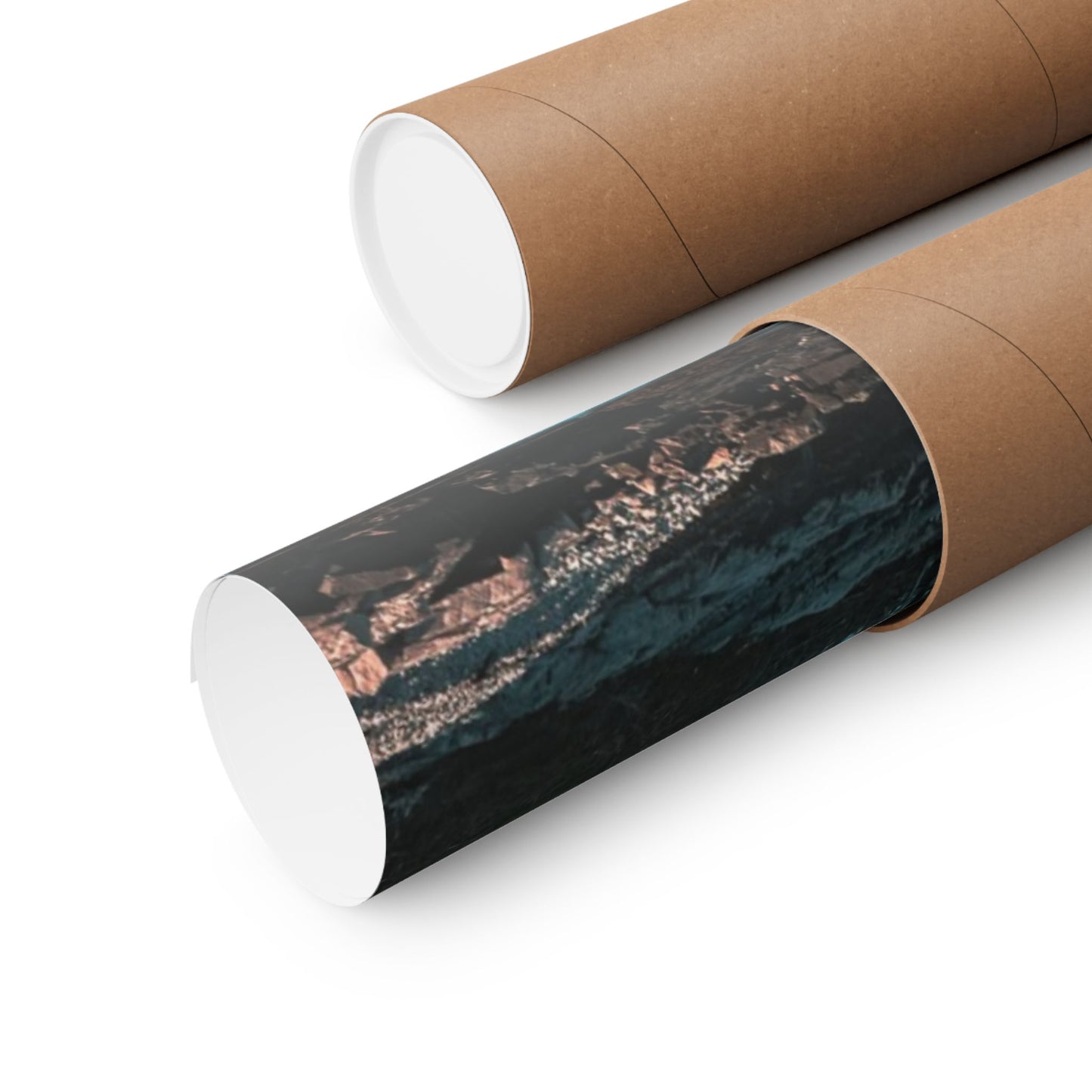 Serene Coastal Matte Horizontal Poster - Ocean Landscape Decor