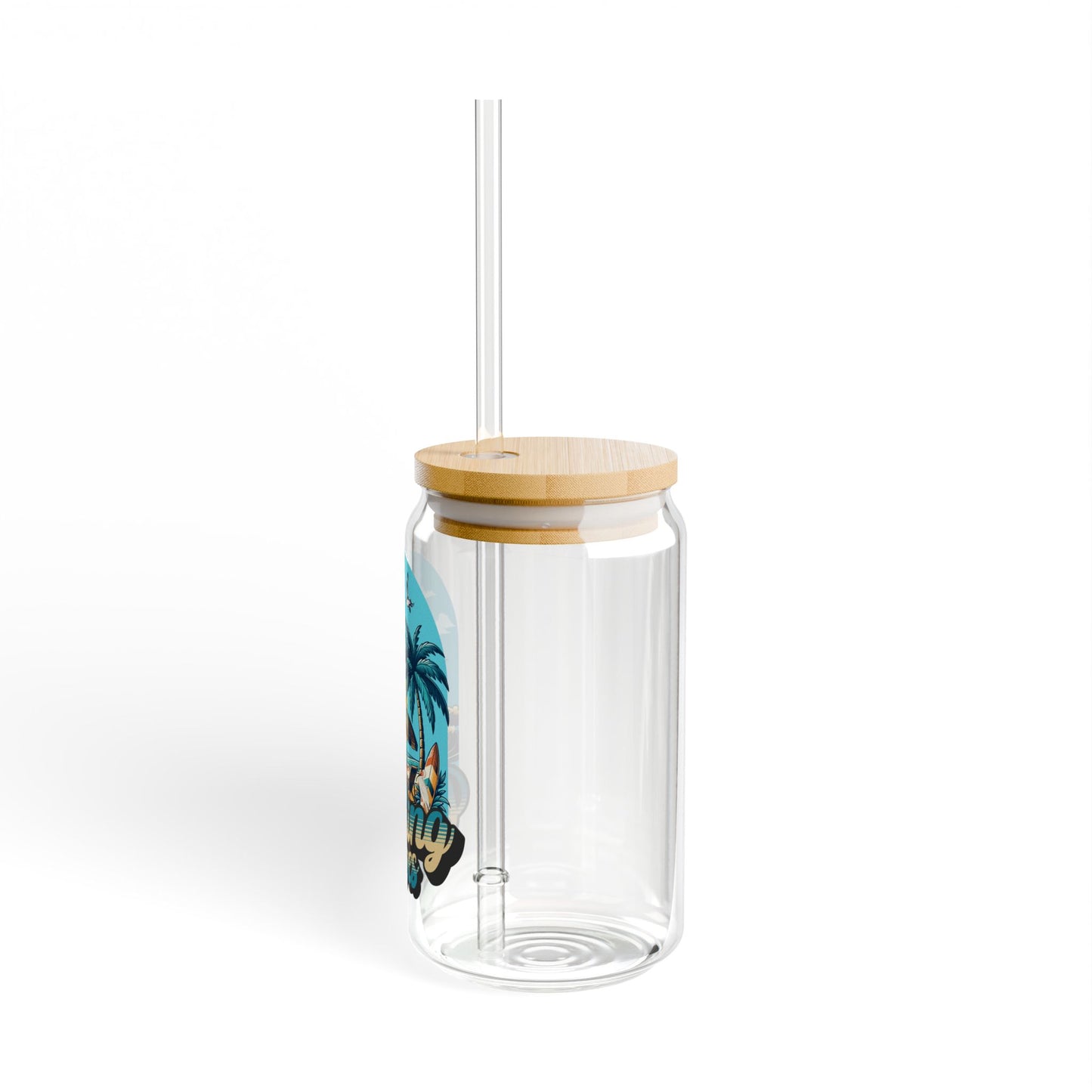The Nerdy Birder Birding Vibes 16oz Sipper Glass With Bamboo Lid