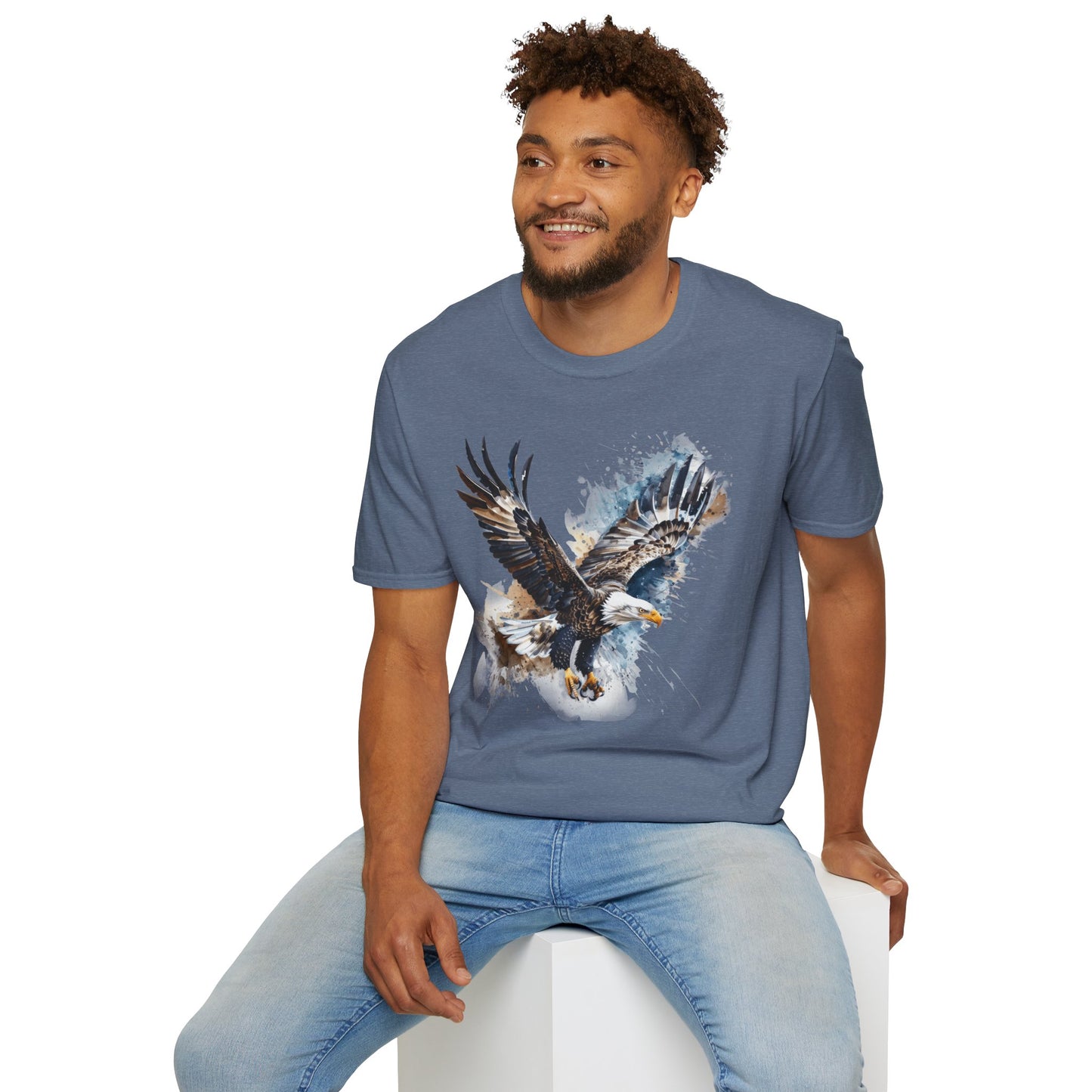 Majestic Eagle Birdwatching Enthusiast Unisex Softstyle T-Shirt