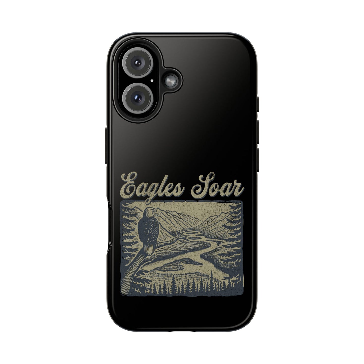 The Nerdy Birder - Eagles Soar Tough Phone Case, Nature Lover Gift, Hiking Accessory, Wildlife Enthusiast, Adventure Protection Case