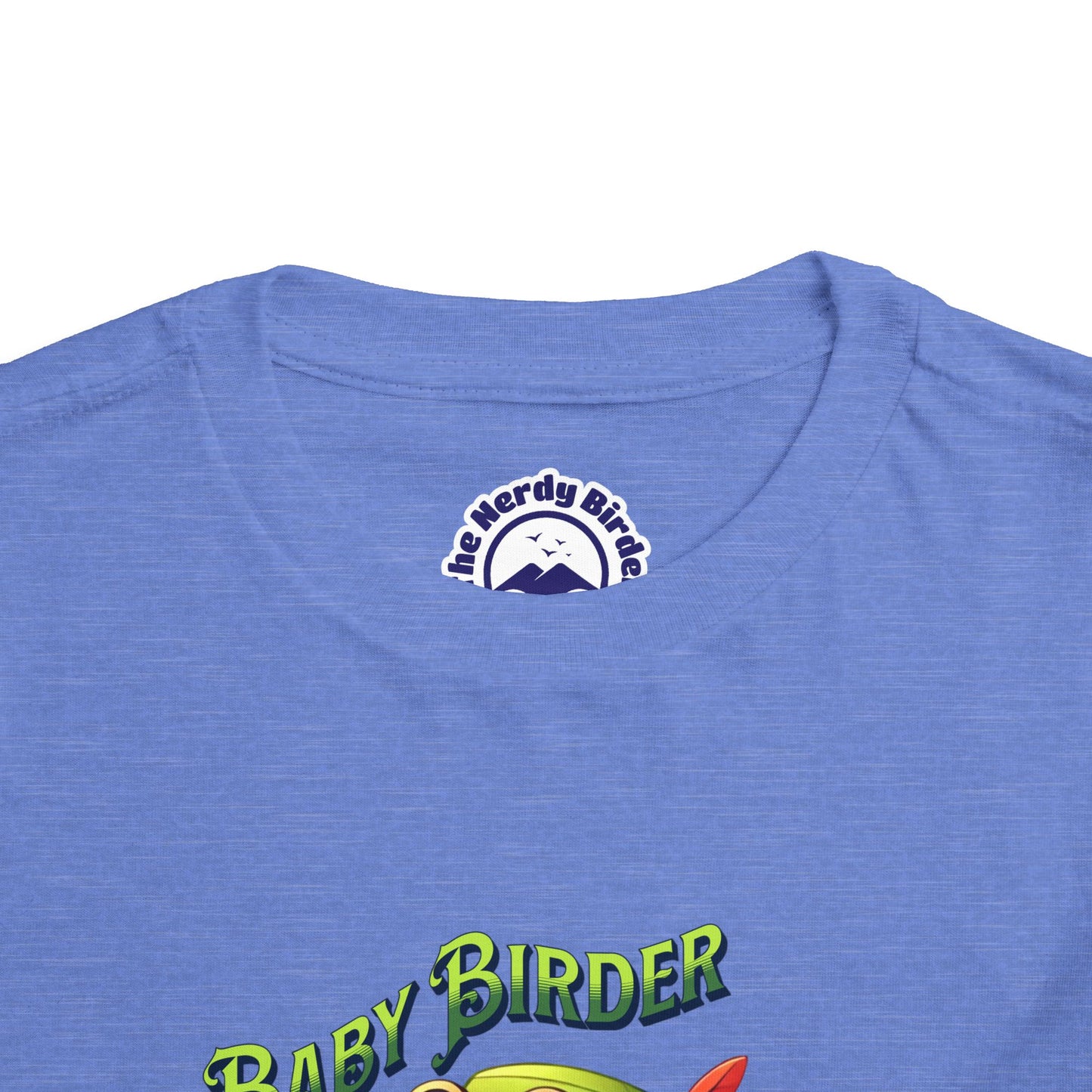 The Nerdy Birder - Cute Toddler T-Shirt with Baby Birder Tee