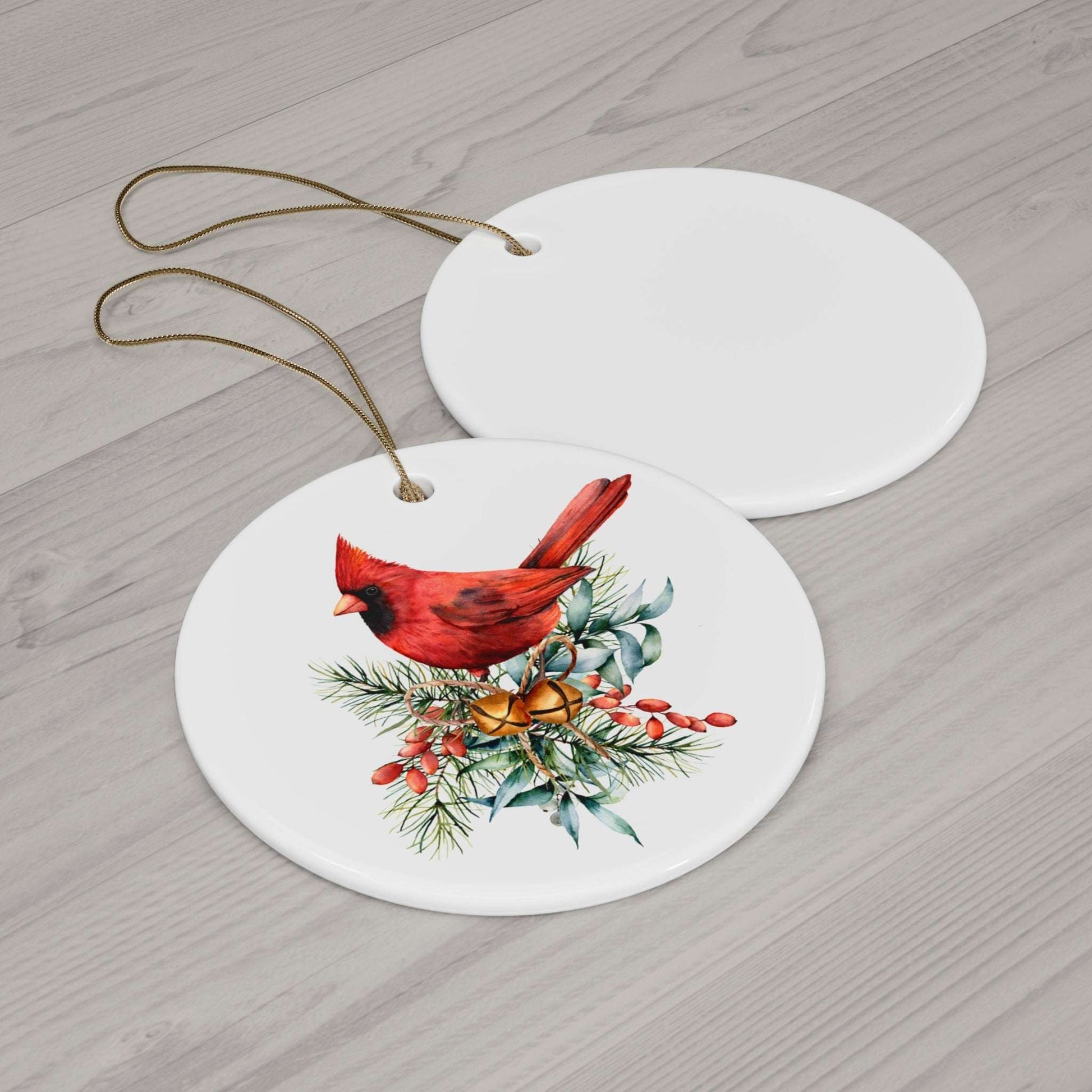 Holiday Cardinal Ceramic Ornament - Festive Decor for Christmas