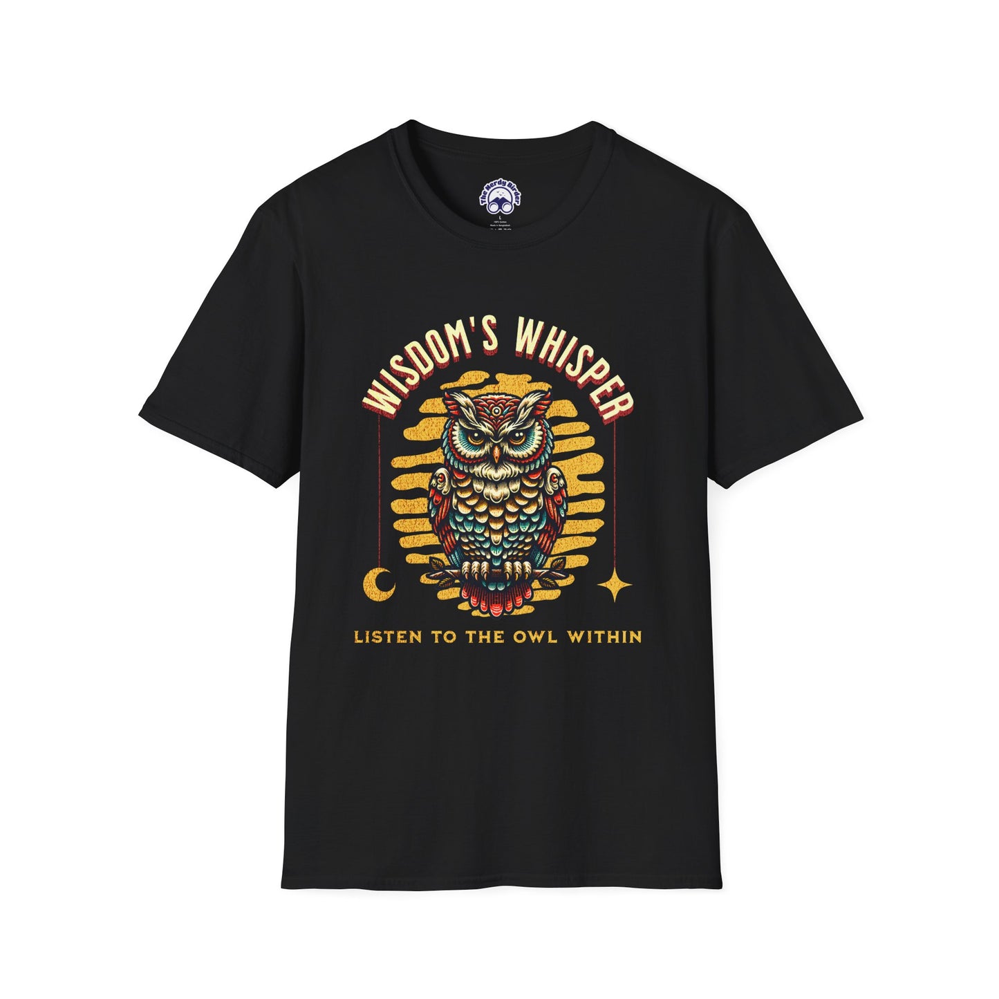 Wisdom's Whisper Unisex Softstyle T-Shirt - Nature Lover's Gift