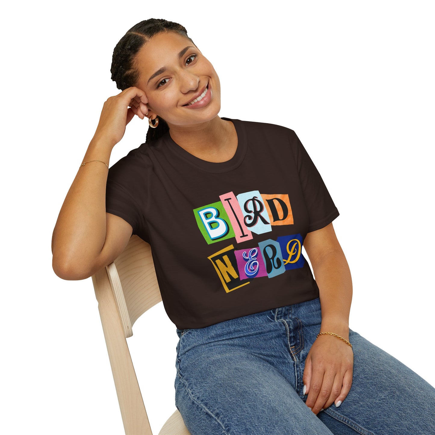 Bird Nerd Unisex Softstyle T-Shirt - Fun & Quirky Tee