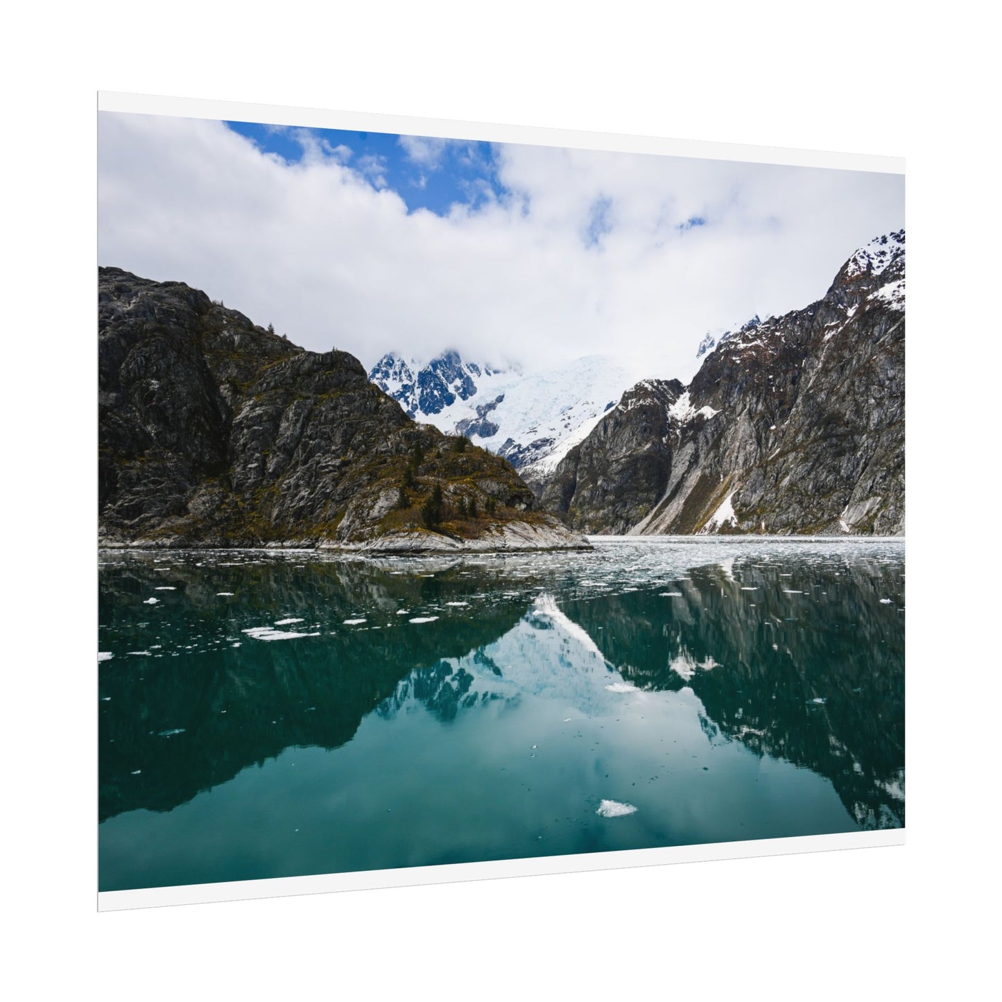 Scenic Mountain Reflection Rolled Poster | Tranquil Nature Wall Art