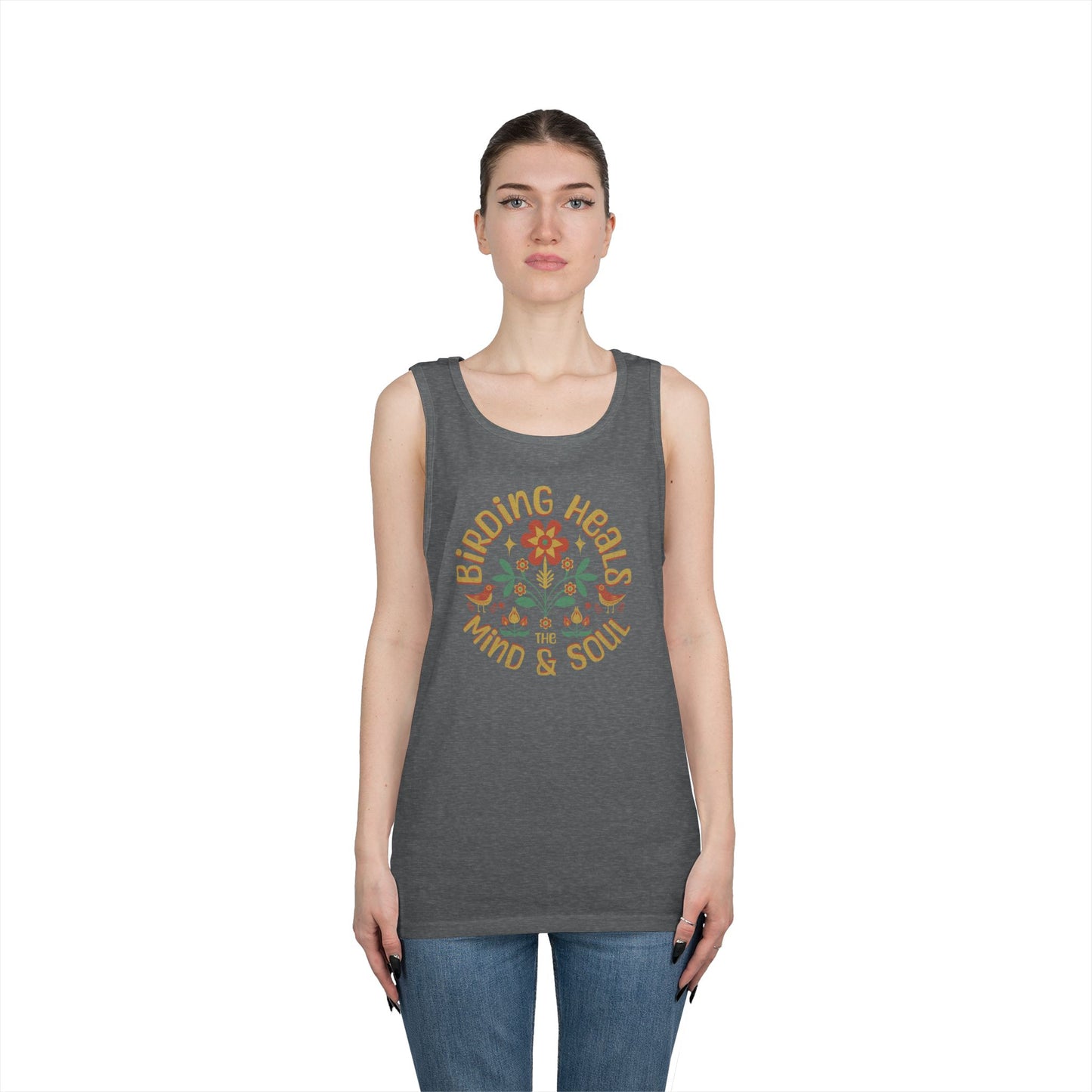 Birding Heals Tank Top, Gift for Bird Lovers