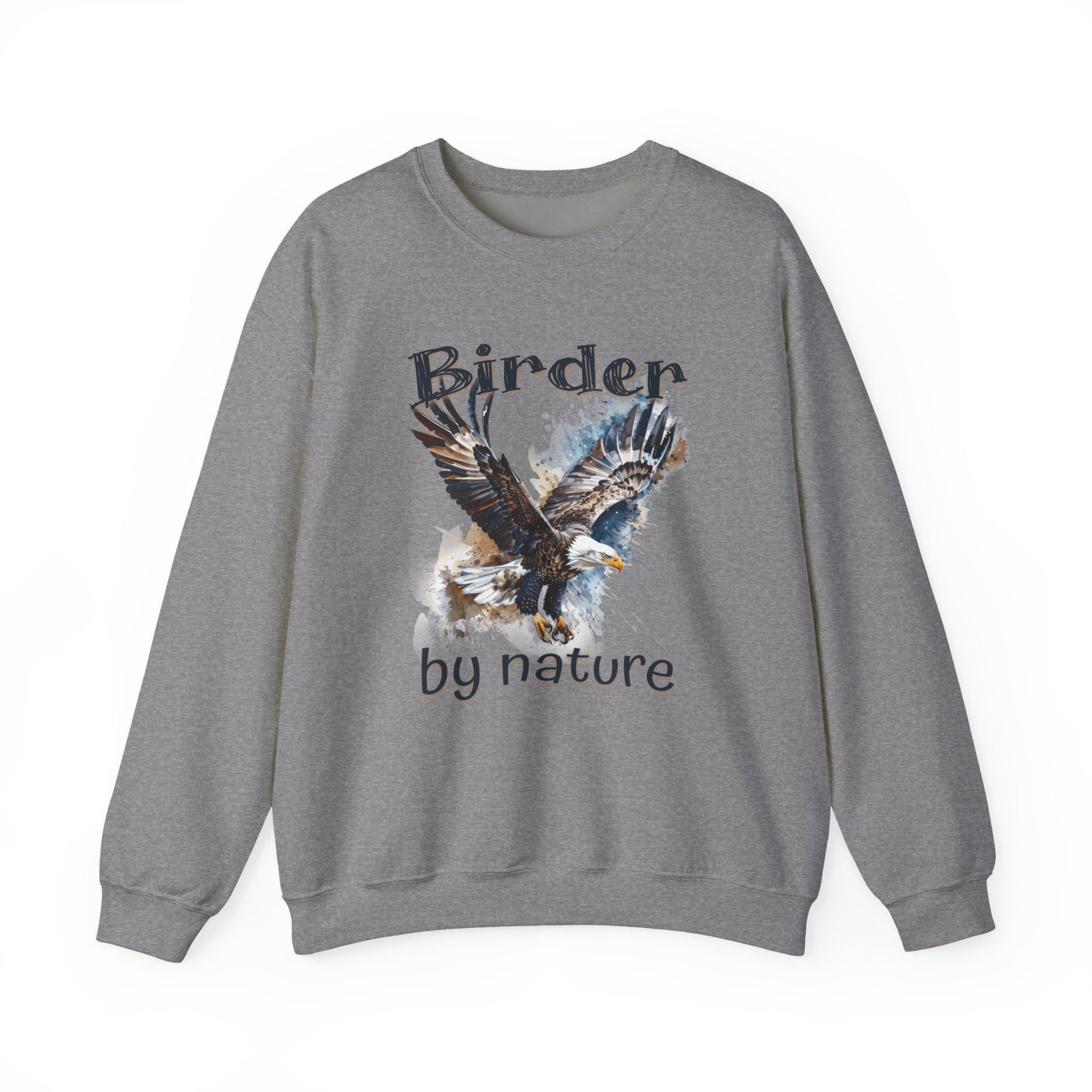 Eagle Birding By Nature Birding Enthusiast Crewneck Sweatshirt