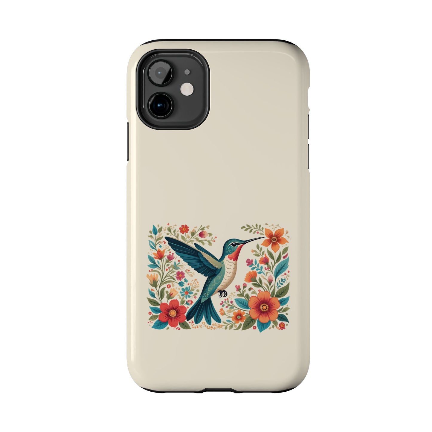 Hummingbird in Bloom Tough Phone Cases