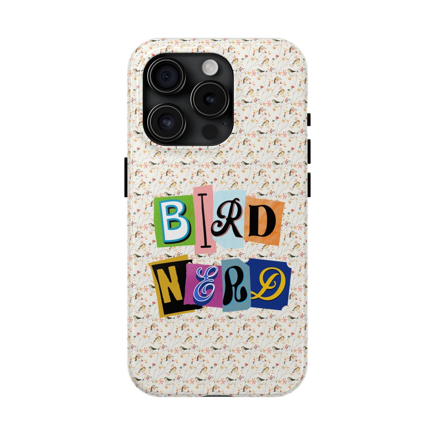 Bird Nerd Tough Phone Case - Fun & Colorful Design for Bird Lovers