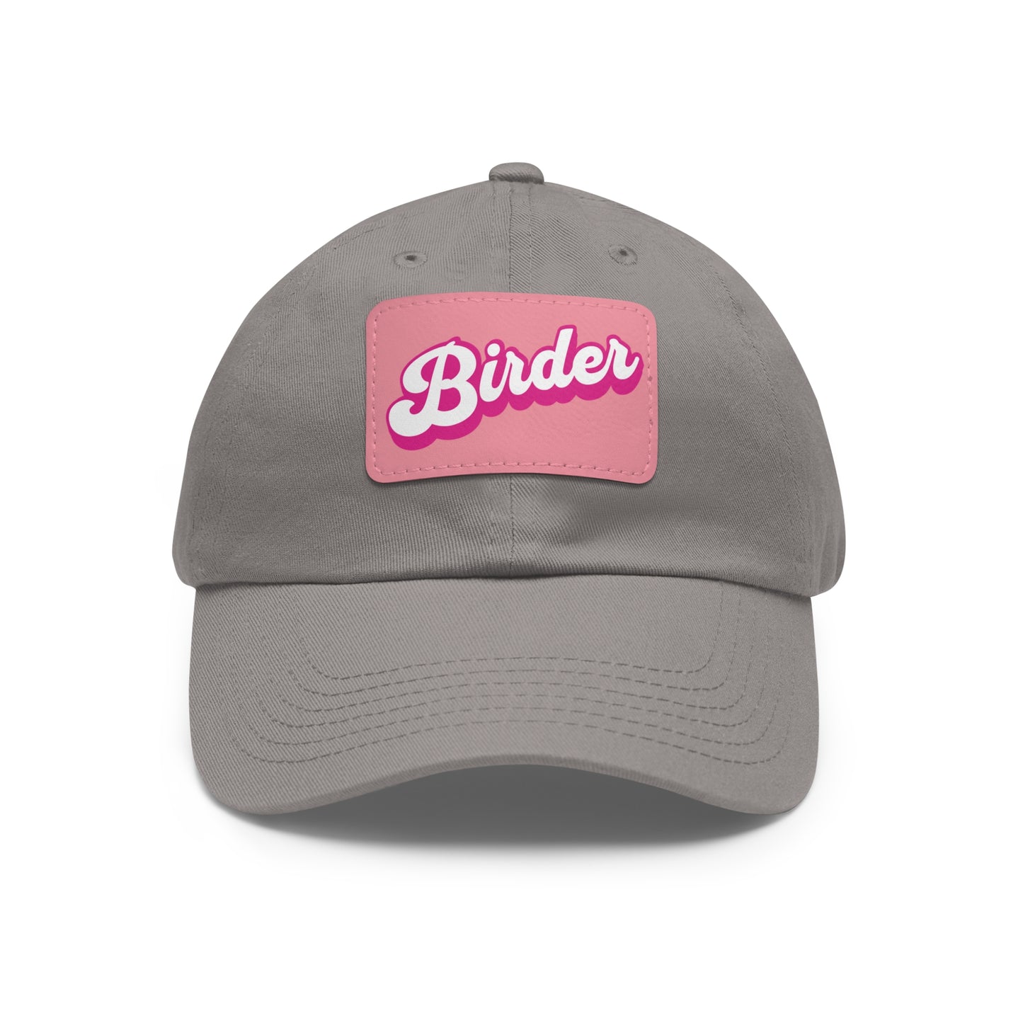The Nerdy Birder - Birder Hat with Leather Patch for Inspired by childhood memories of playful glamour, Stylish Outdoor Cap, Gift for Bird Watching Enthusiasts, Casual Fashion Accessory