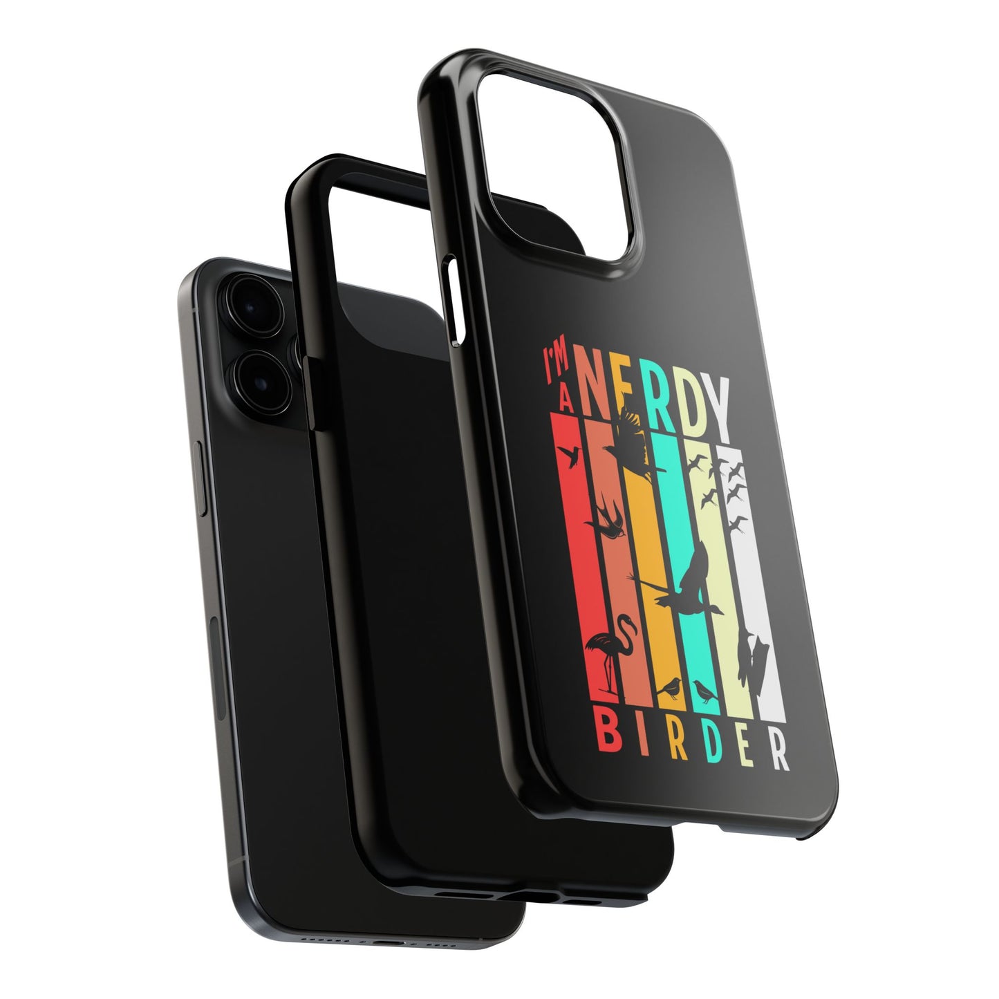The Nerdy Birder - I'm A Nerdy Birder Phone Case, Nature Lover Gift, Eco-friendly Tough Phone Cover