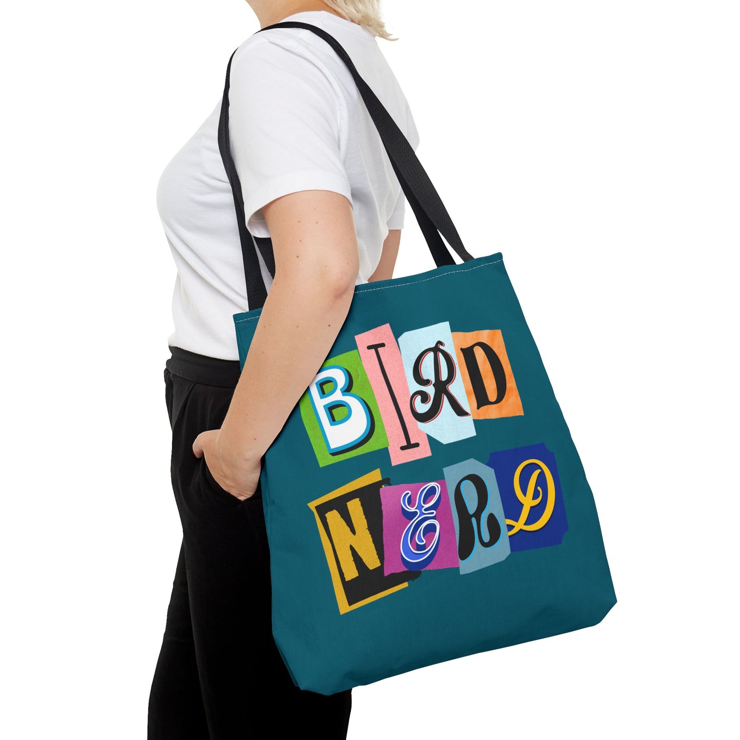 Bird Nerd Teal Tote Bag – Perfect for Bird Lovers & Nature Enthusiasts