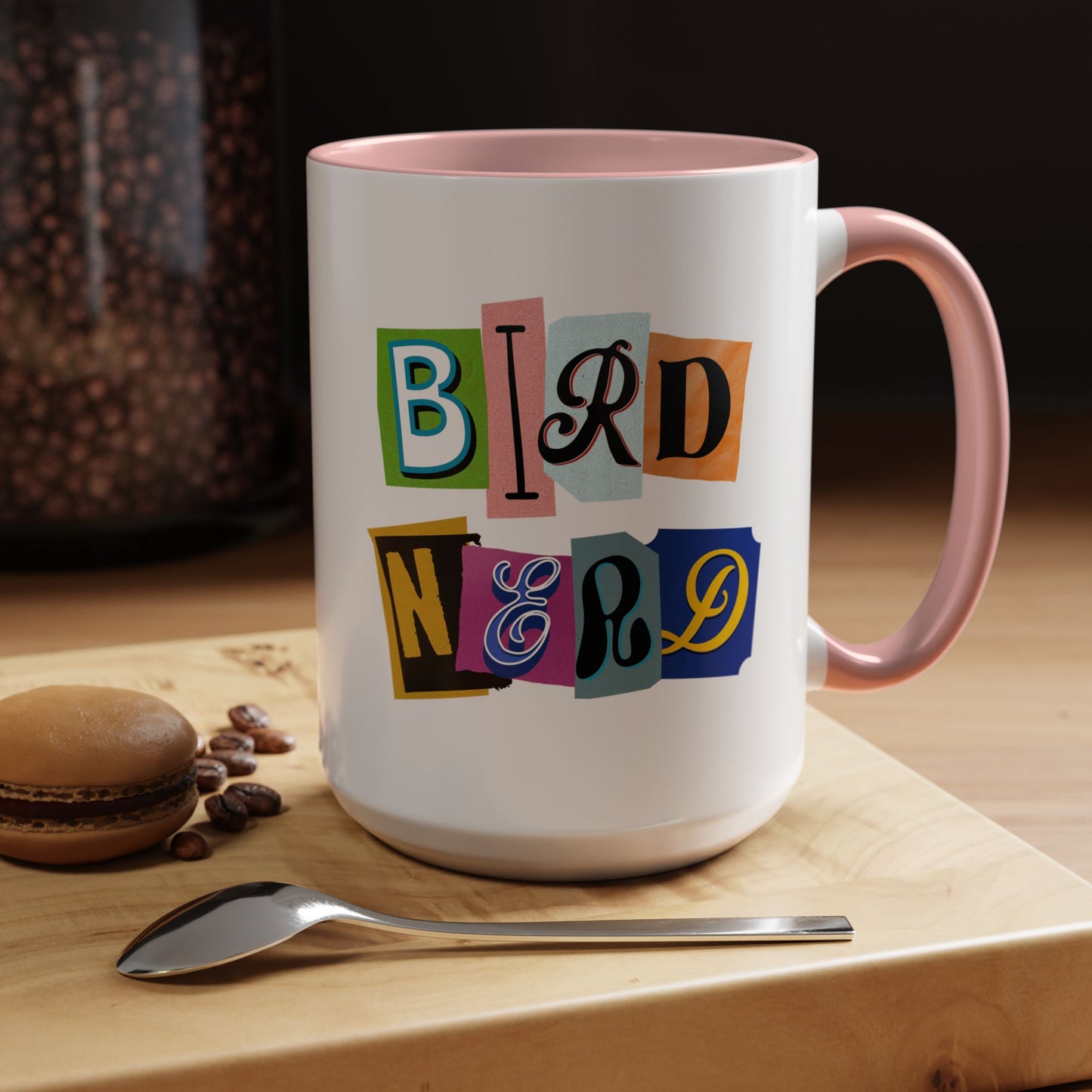 Bird Nerd Accent Coffee Mug - Fun & Quirky Gift for Bird Lovers