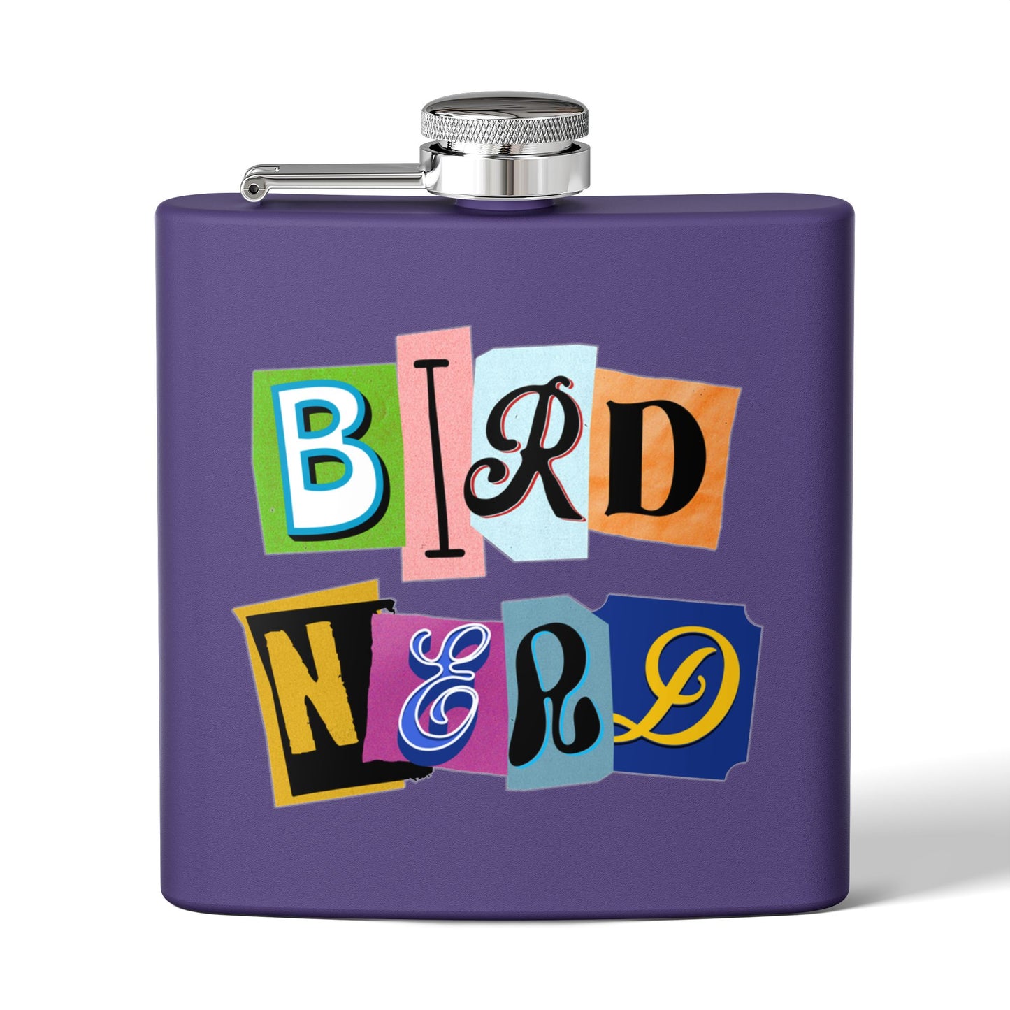 Bird Nerd Funny Bird Lover's Stainless Steel Flask - 6oz