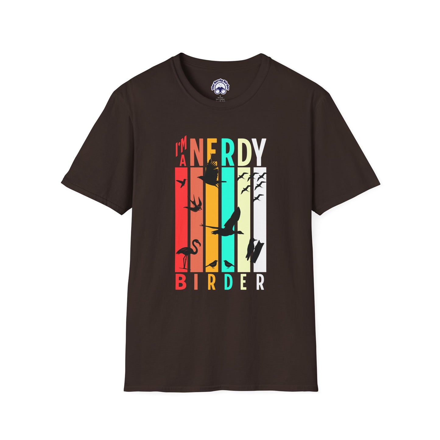 I'm A Nerdy Birder Unisex Softstyle T-Shirt - Nature Lover's Gift