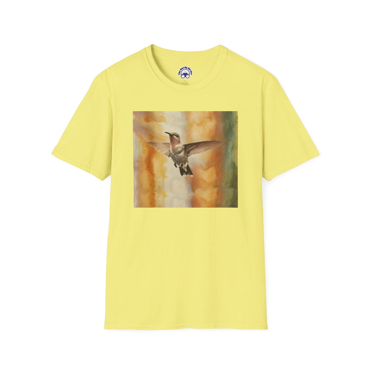 Hummingbird Watercolor T-Shirt, Nature Lover Gift, Birdwatching Shirt