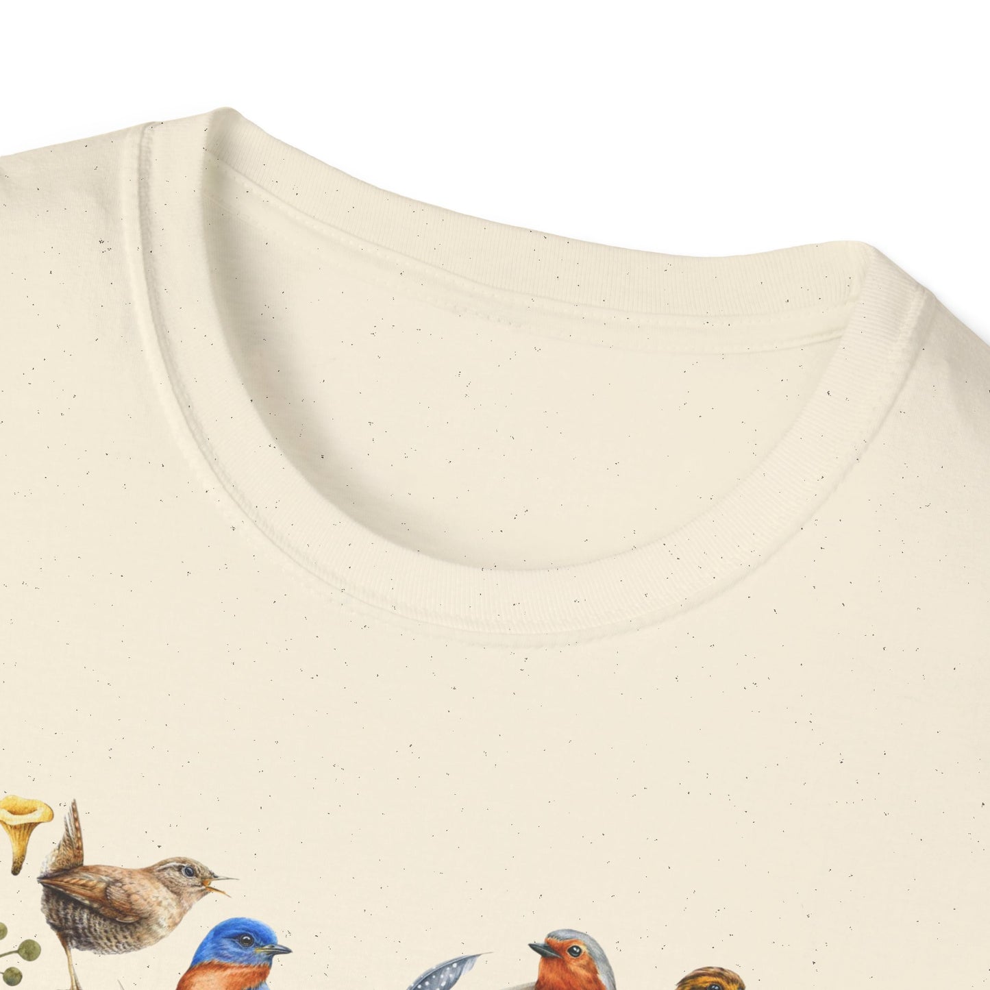 Heart of Birds Unisex Softstyle T-Shirt - Heart Design
