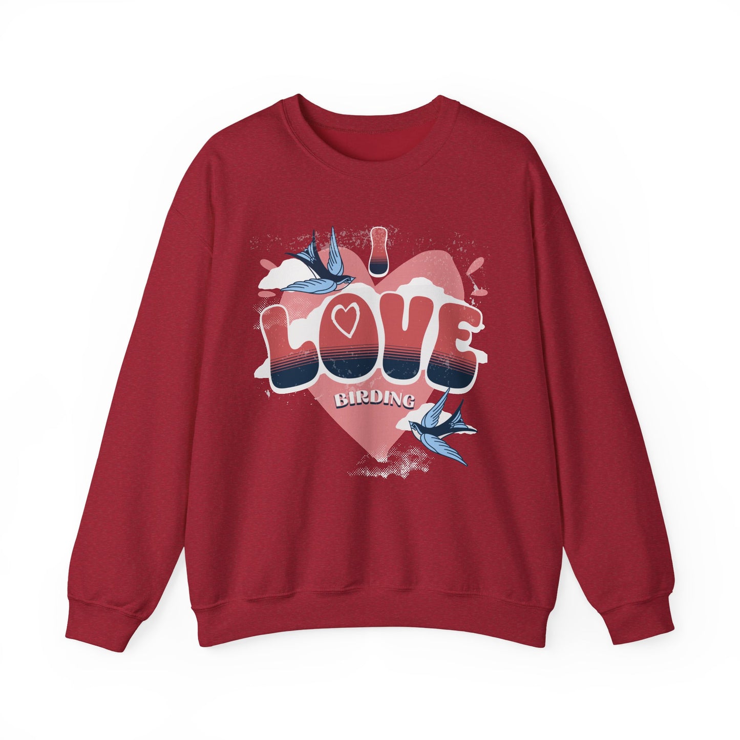 I Love Birding Unisex Heavy Blend™ Crewneck Sweatshirt
