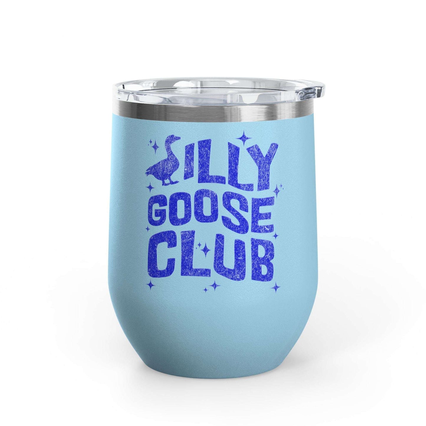 Silly Goose Club Wine Tumbler, Fun Party Gift, Personalized Drinkware, Friendship Gift, Outdoor Adventure Mug