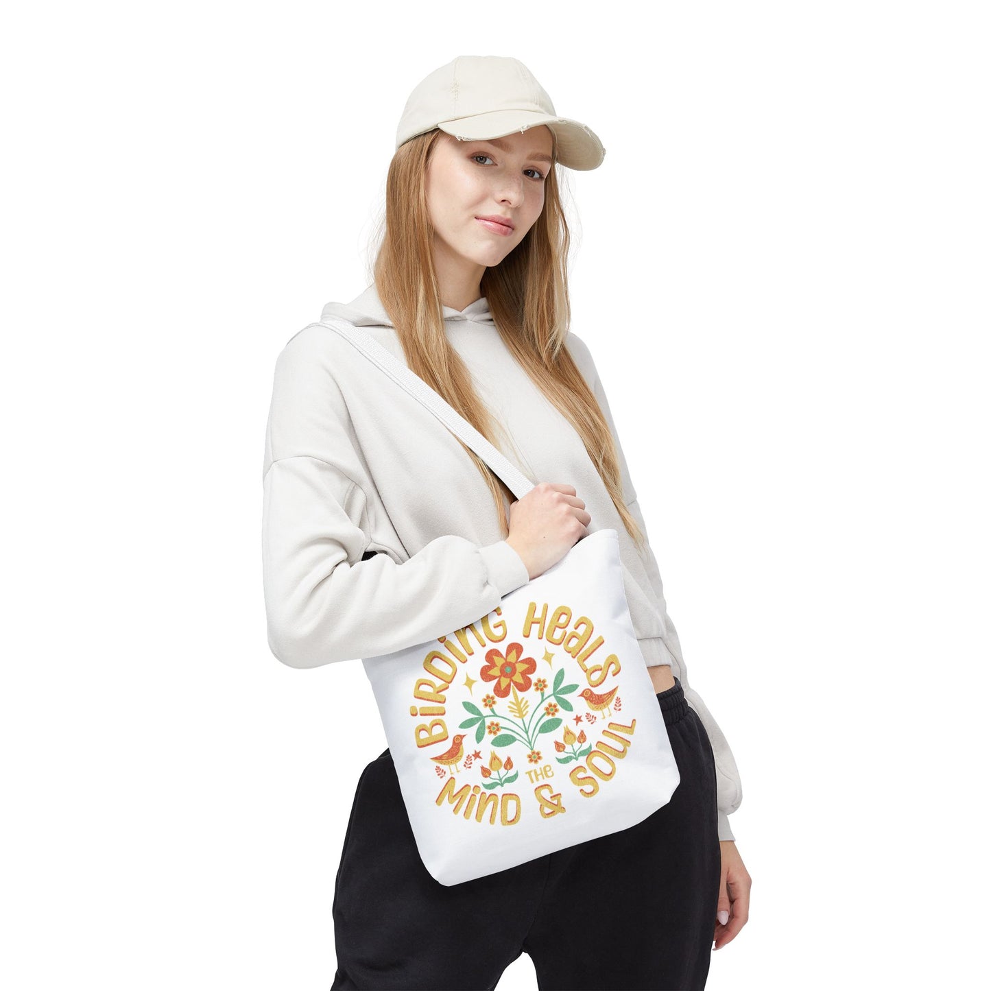 Birding Heals Tote Bag - Inspirational Eco-Friendly Carryall for Nature Lovers
