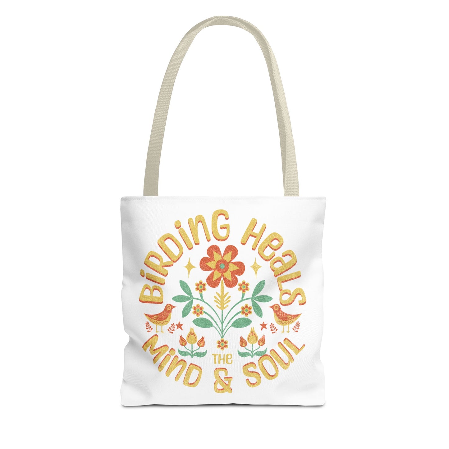 Birding Heals Tote Bag - Inspirational Eco-Friendly Carryall for Nature Lovers
