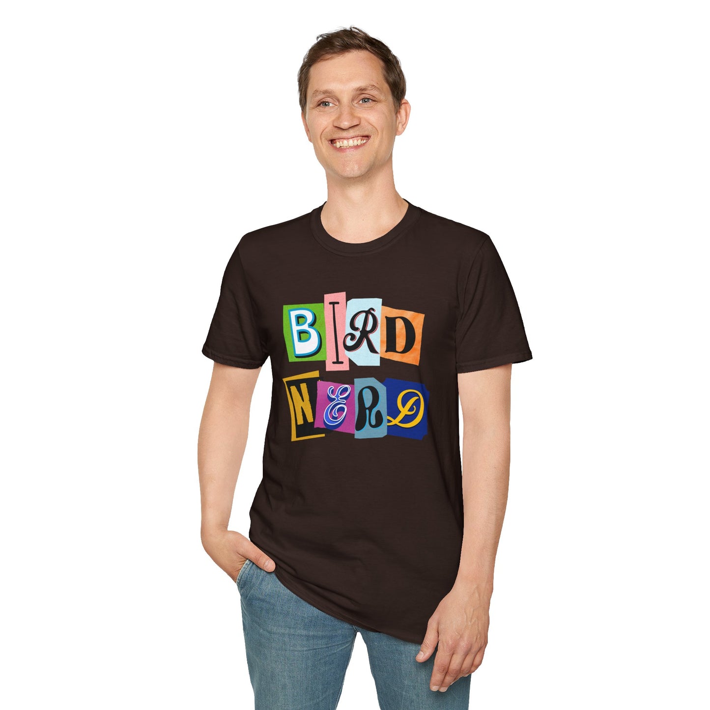 Bird Nerd Unisex Softstyle T-Shirt - Fun & Quirky Tee