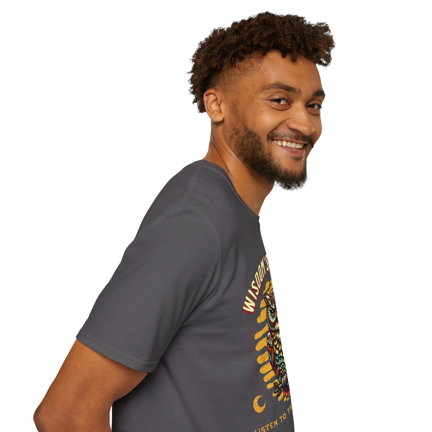 Wisdom's Whisper Unisex Softstyle T-Shirt - Nature Lover's Gift