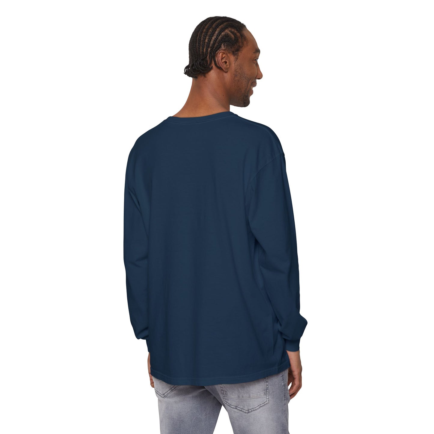 Peace Love Birds Long Sleeve T-Shirt - Unisex Garment-Dyed Tee for Relaxed Vibes