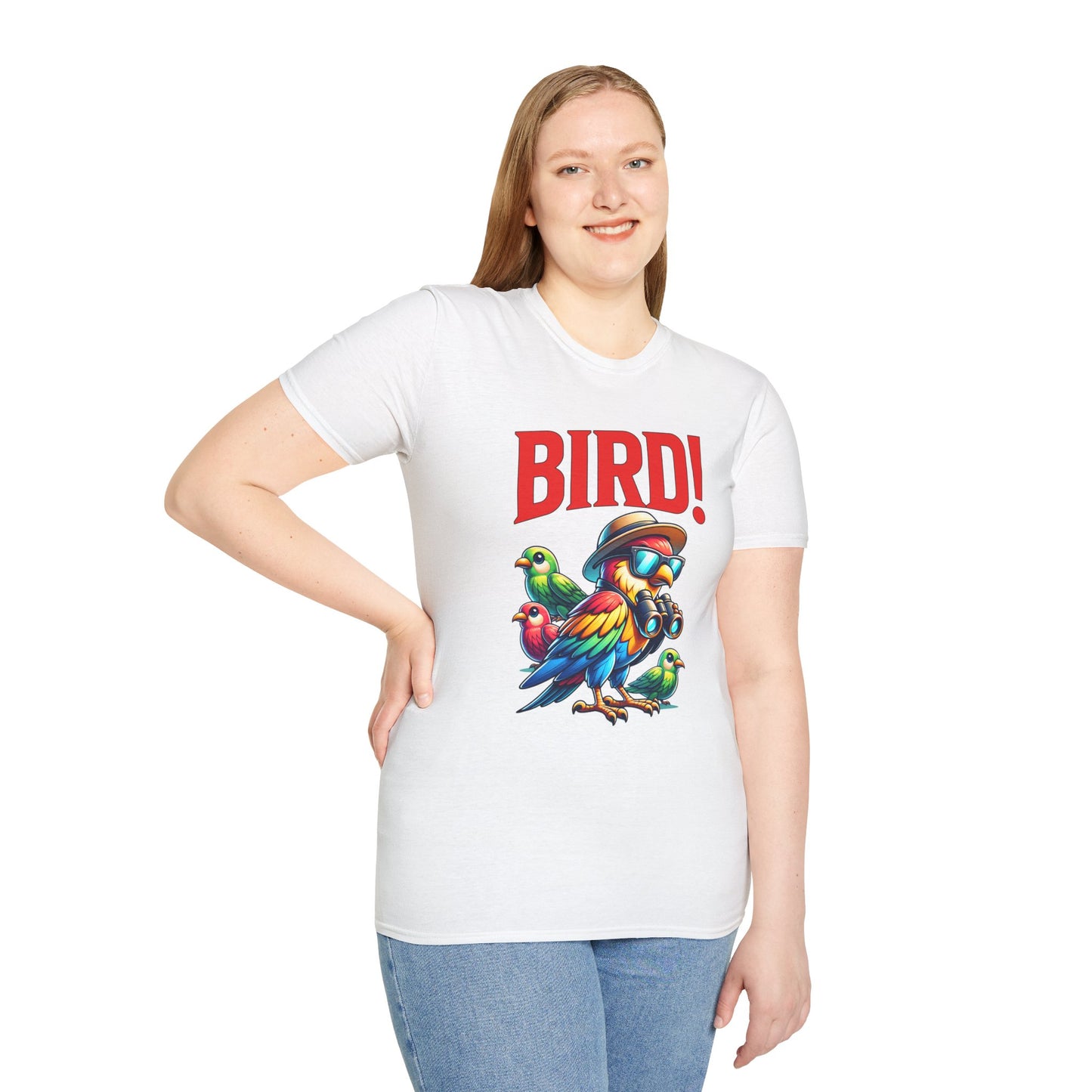 Colorful BIRD! Unisex Softstyle T-Shirt