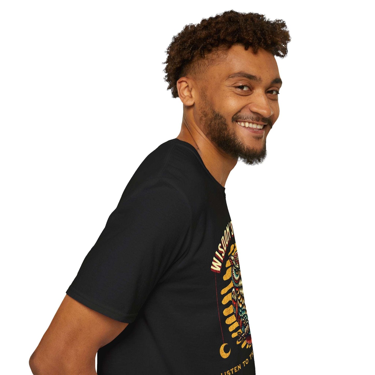 Wisdom's Whisper Unisex Softstyle T-Shirt - Nature Lover's Gift
