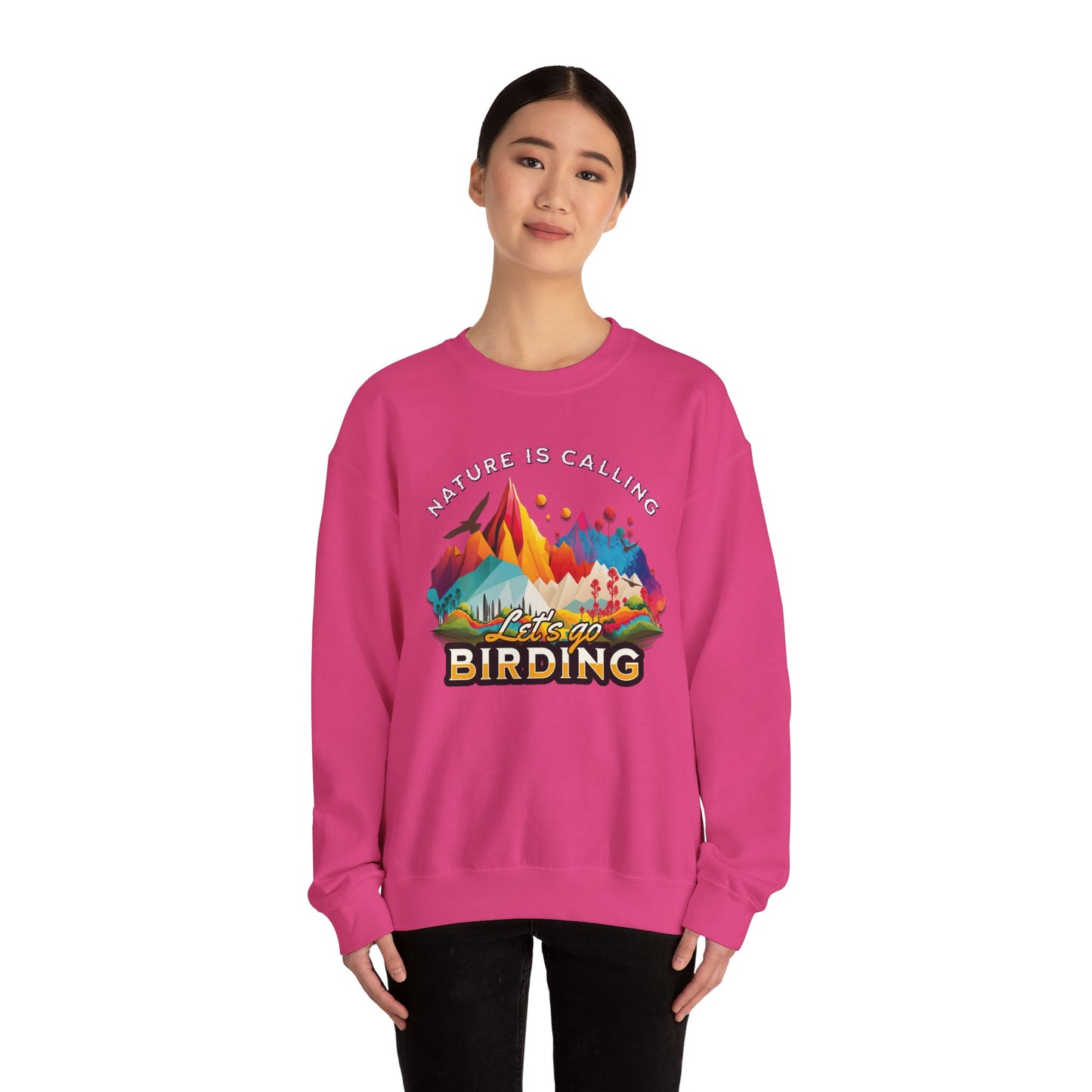 Nature is Calling Birding Sweatshirt | Unisex Heavy Blend™ Crewneck for Outdoor Lovers