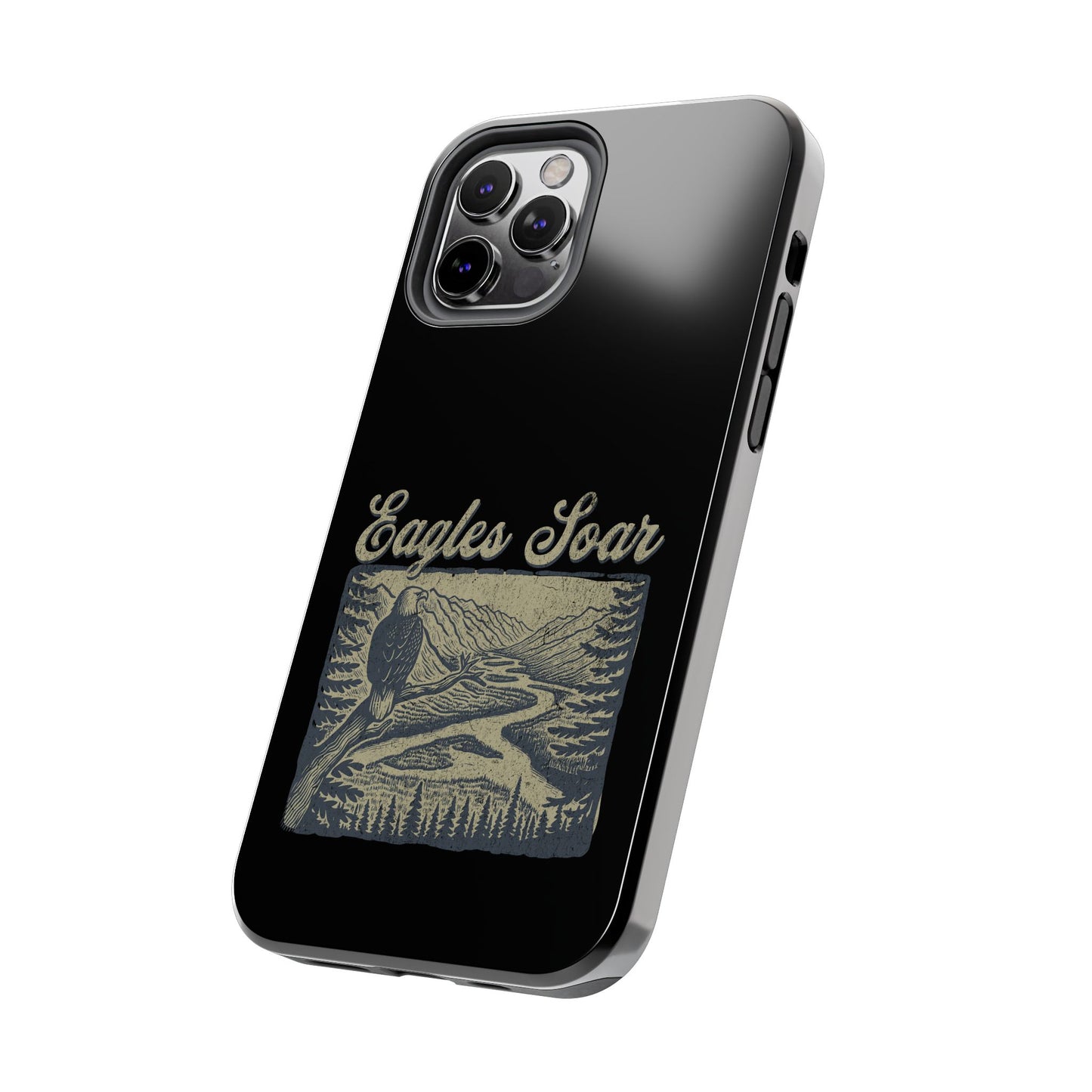 The Nerdy Birder - Eagles Soar Tough Phone Case, Nature Lover Gift, Hiking Accessory, Wildlife Enthusiast, Adventure Protection Case