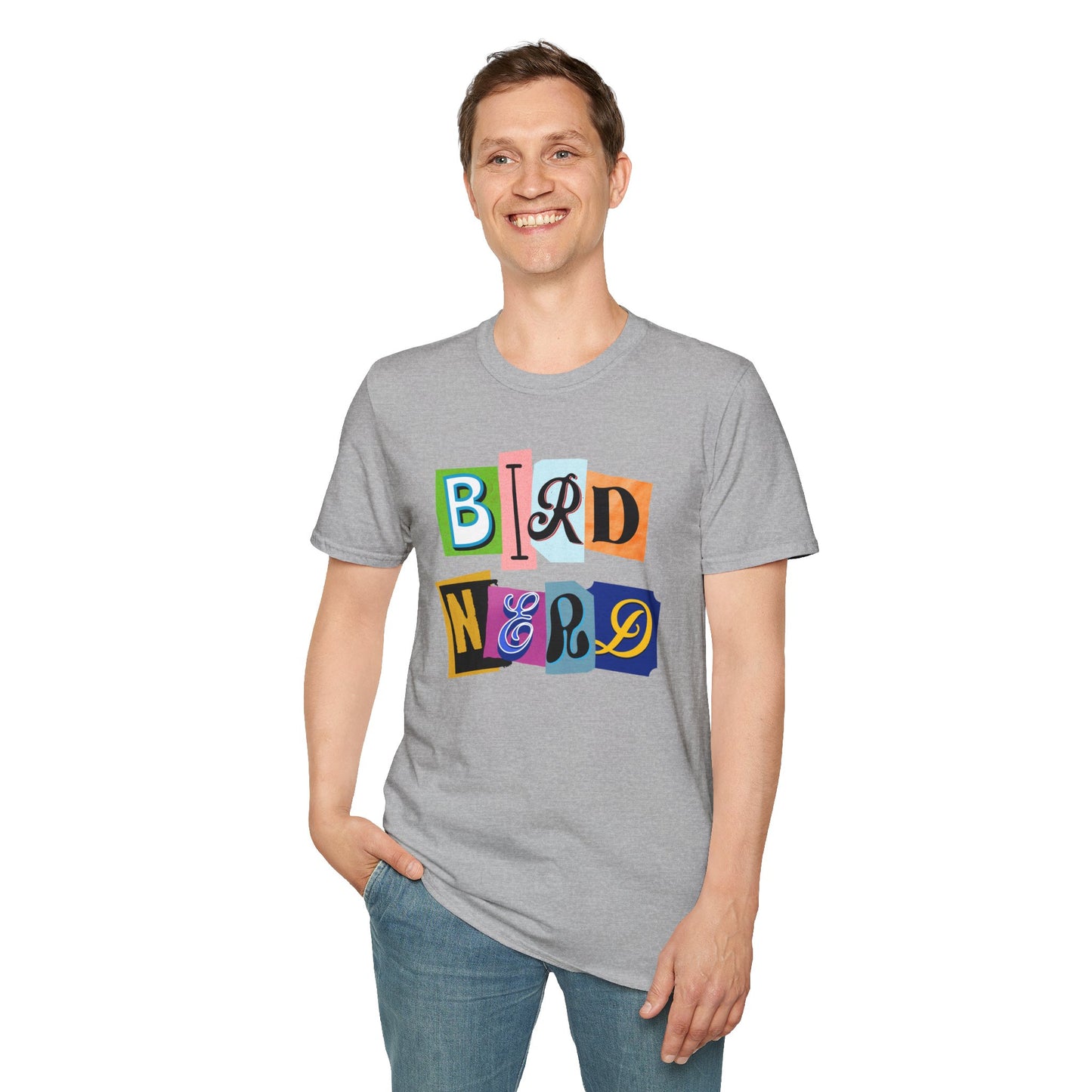 Bird Nerd Unisex Softstyle T-Shirt - Fun & Quirky Tee