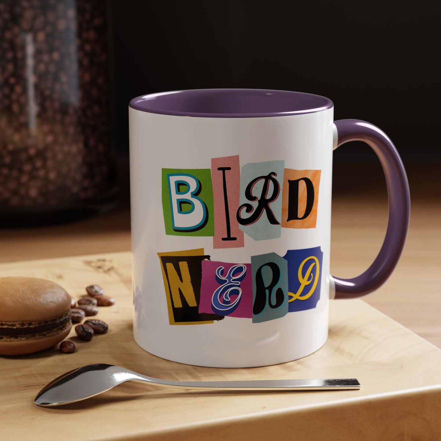 Bird Nerd Accent Coffee Mug - Fun & Quirky Gift for Bird Lovers