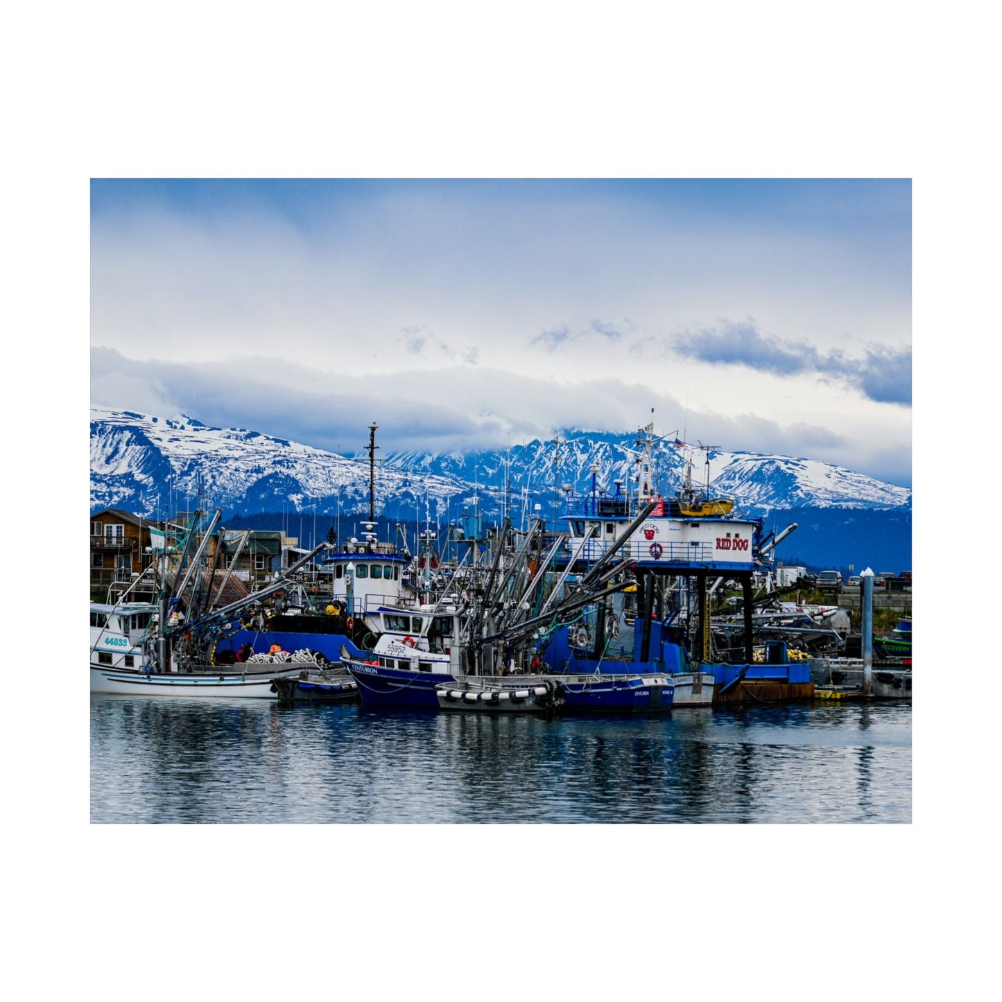 Scenic Matte Horizontal Poster - Tranquil Harbor Print for Home Decor