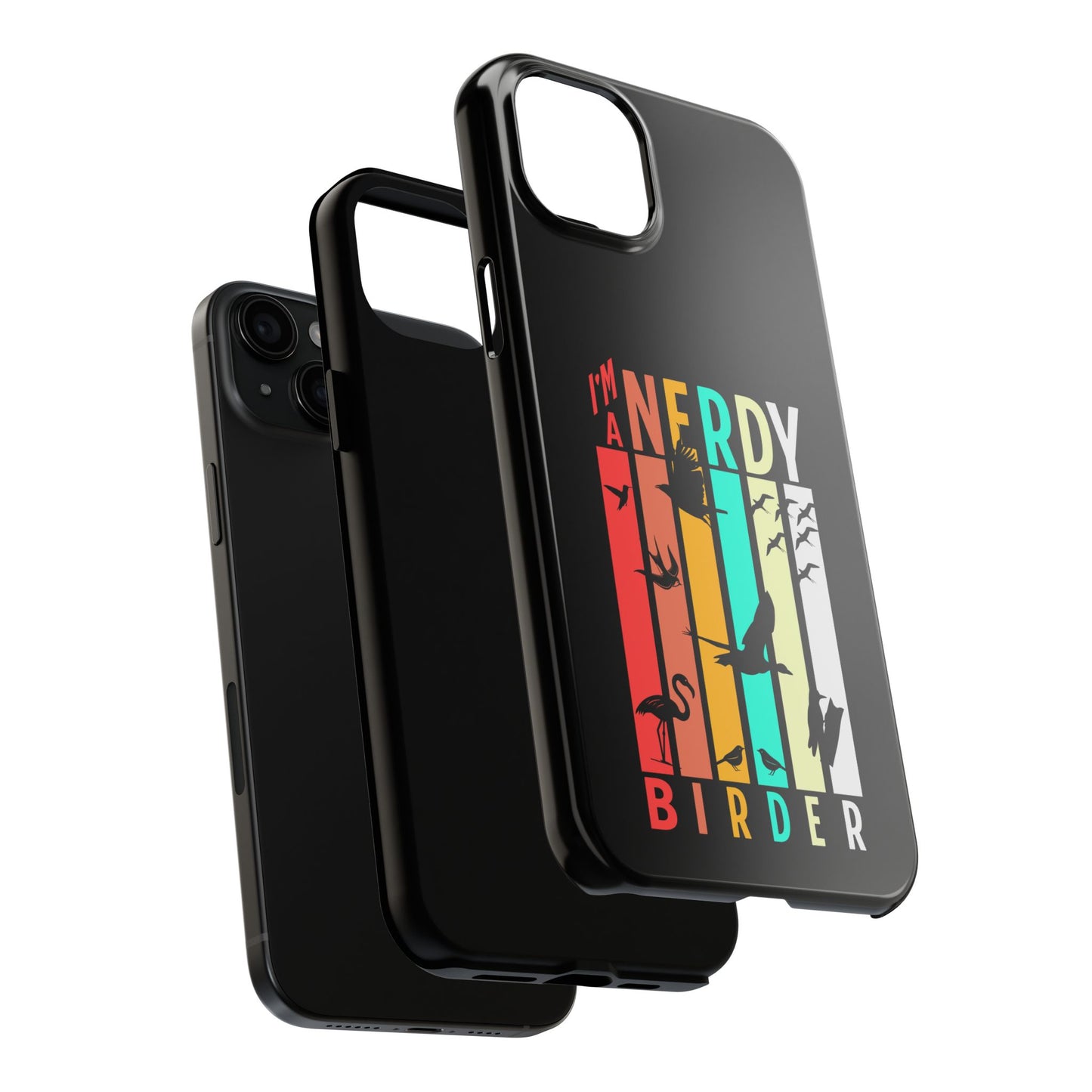 The Nerdy Birder - I'm A Nerdy Birder Phone Case, Nature Lover Gift, Eco-friendly Tough Phone Cover