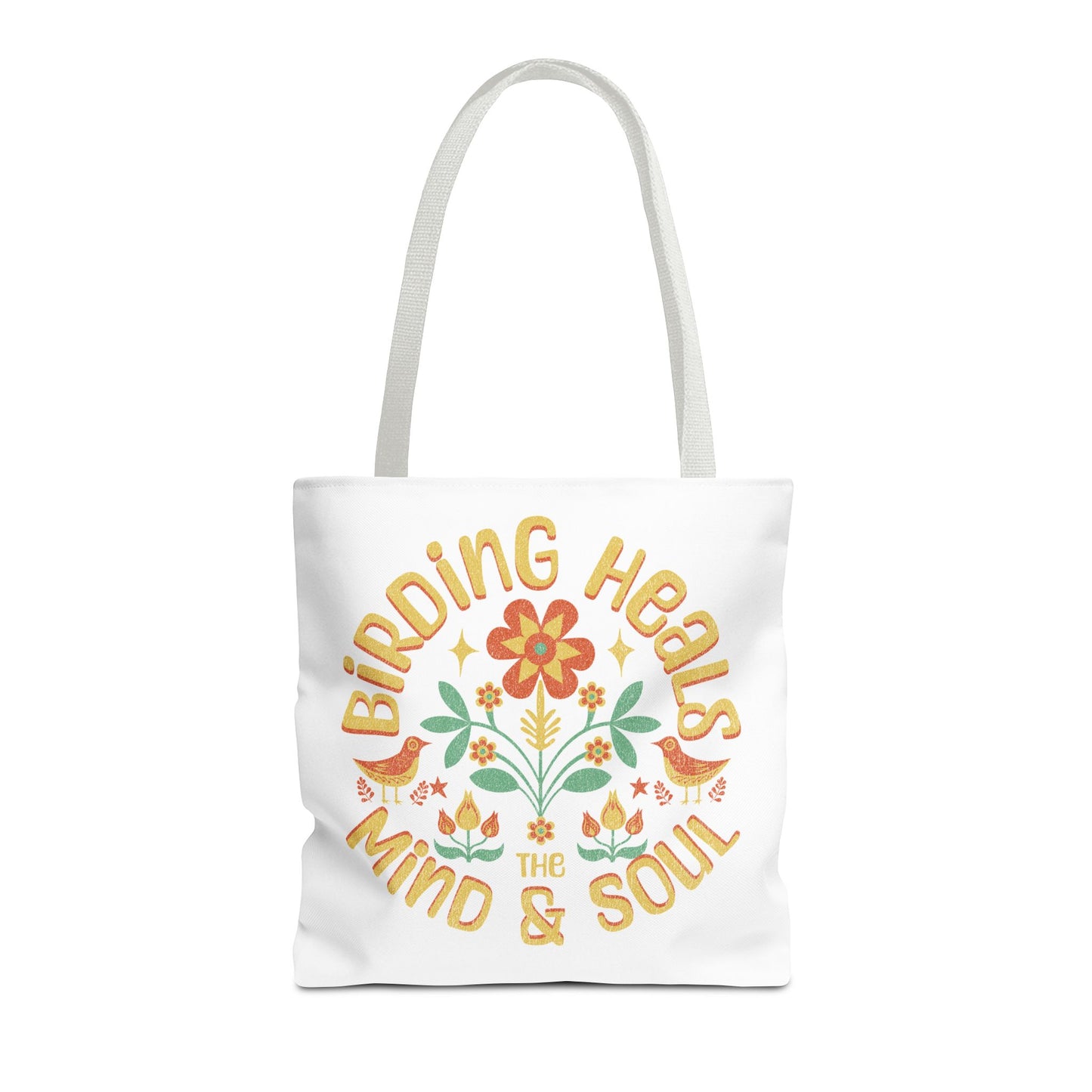 Birding Heals Tote Bag - Inspirational Eco-Friendly Carryall for Nature Lovers