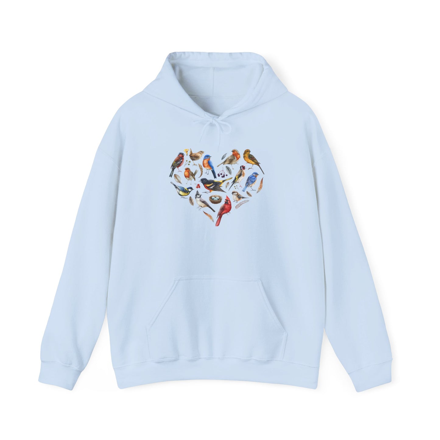 Bird Heart Unisex Hoodie - Cozy Sweatshirt for Nature Lovers
