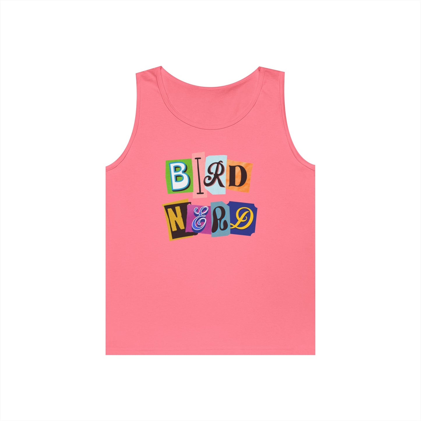 The Nerdy Birder Bird Nerd Tank Top, Gift for Bird Lovers, Unisex Summer Wear, Nature Lover's Apparel, Fun Casual Tank