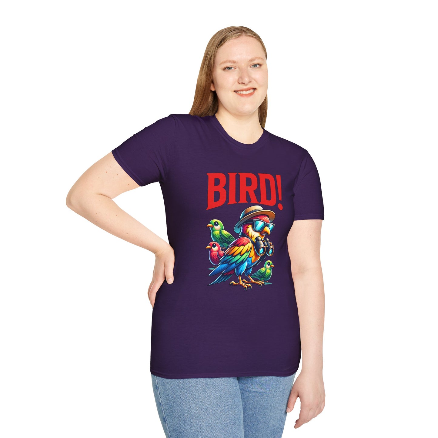 Colorful BIRD! Unisex Softstyle T-Shirt