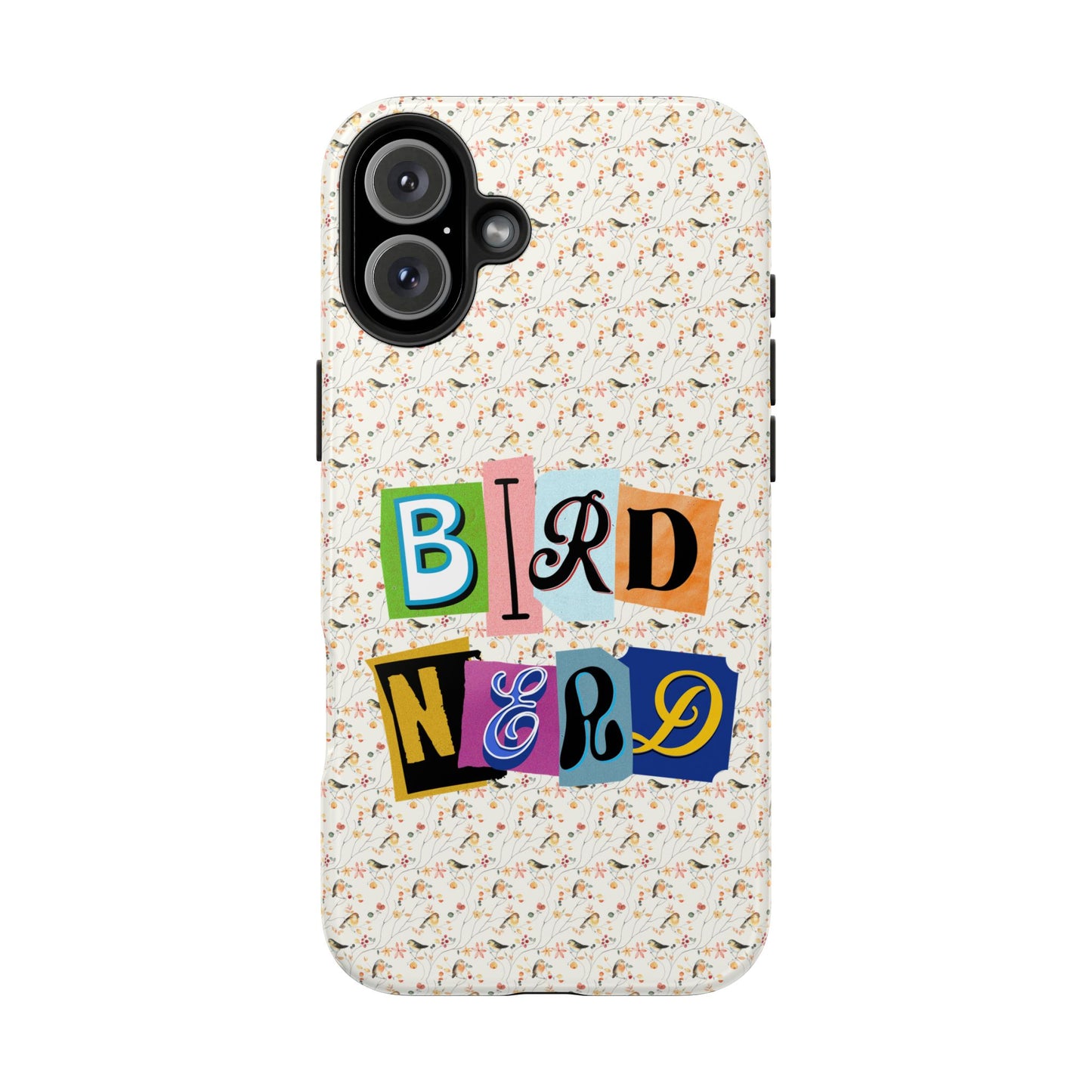 Bird Nerd Tough Phone Case - Fun & Colorful Design for Bird Lovers