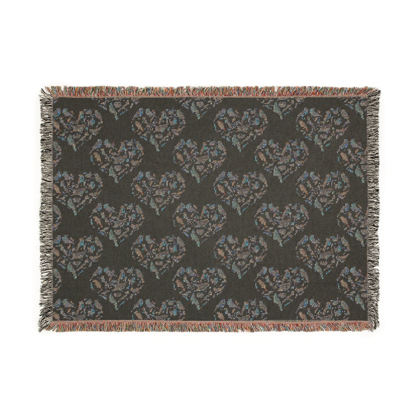 Bird Heart Cozy Woven Blanket