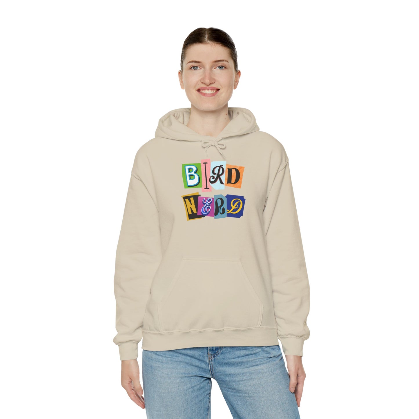 Bird Nerd Unisex Hooded Sweatshirt - Cozy Gift for Birdwatchers, Nature Lovers, Casual Style, Eco-Friendly, Every Day Wear