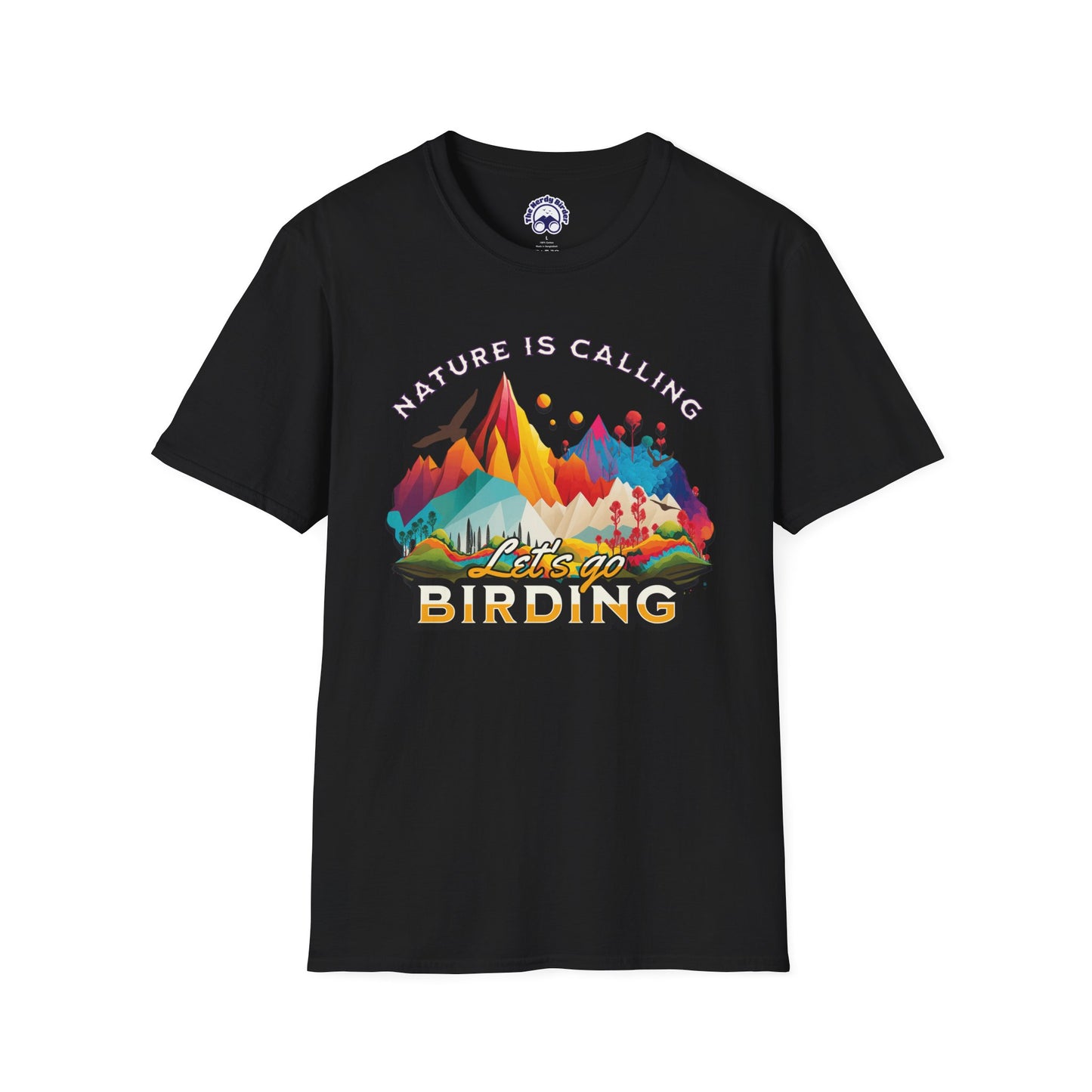Nature Is Calling Birding Unisex Softstyle T-Shirt