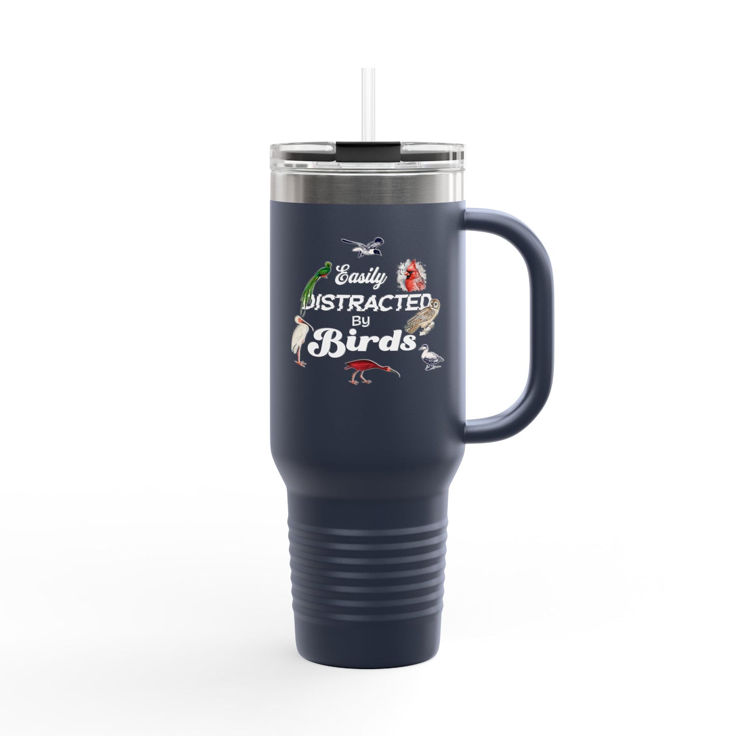 Easily Distracted by Birds Insulated Travel Mug - 40oz Adventure Companion